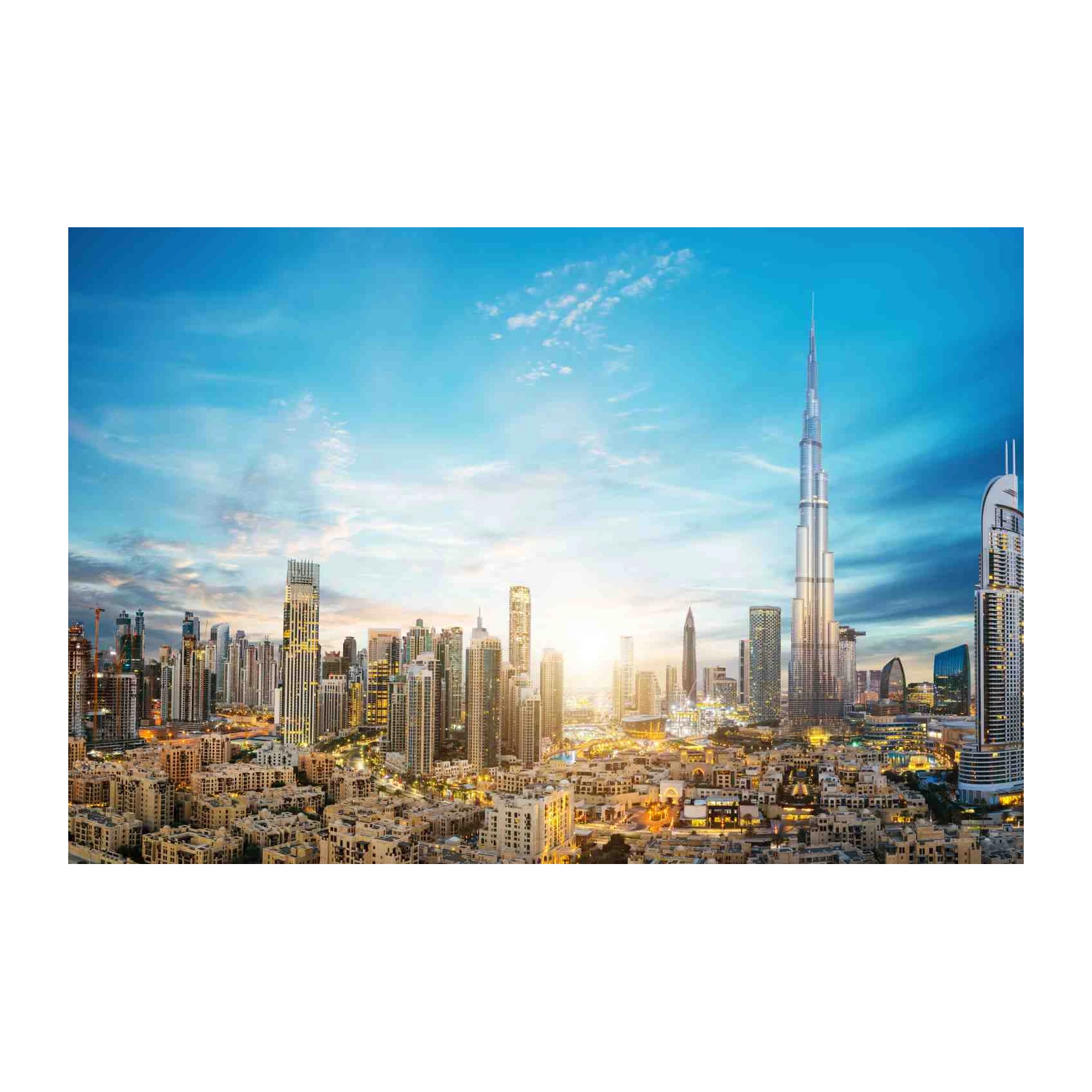 Dubai Skyline Iconic Architecture Wall Art