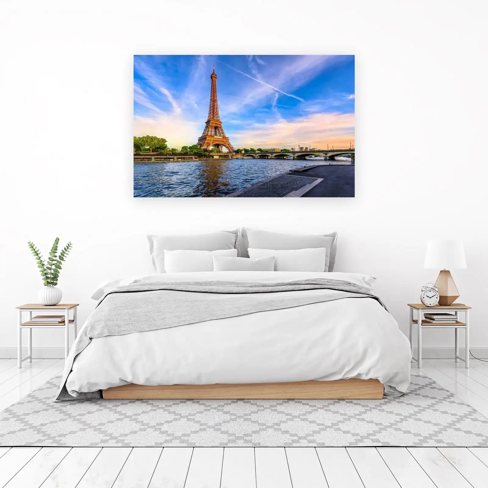 Eiffel Tower Paris River Seine Wall Art