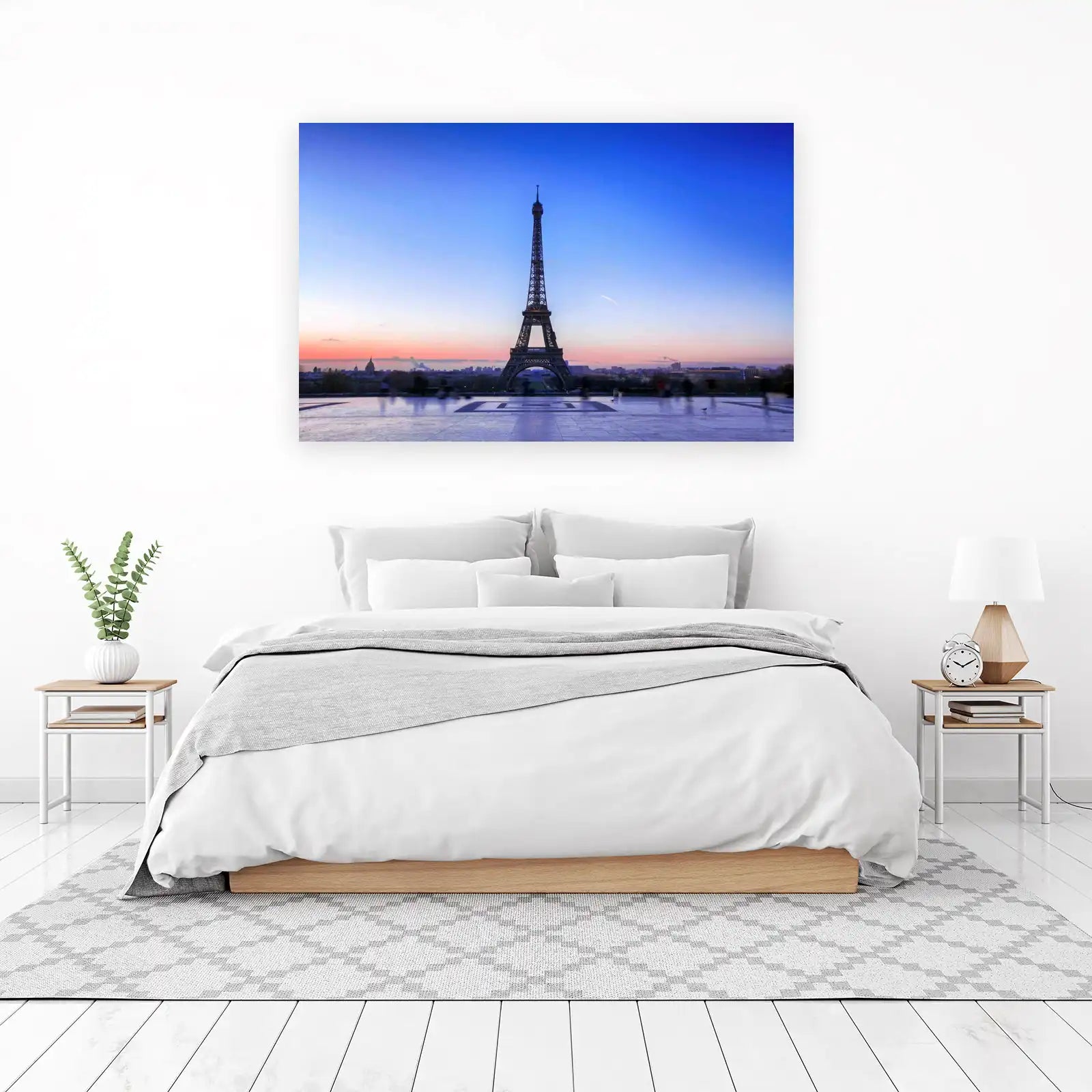Eiffel Tower Paris Twilight Wall Art