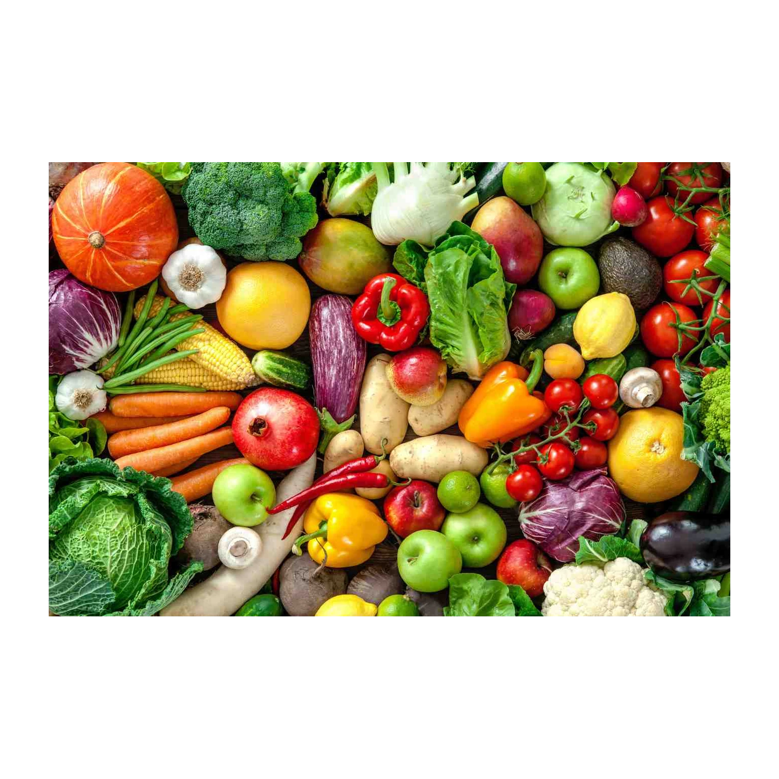 Vibrant Produce Assortment Wall Art
