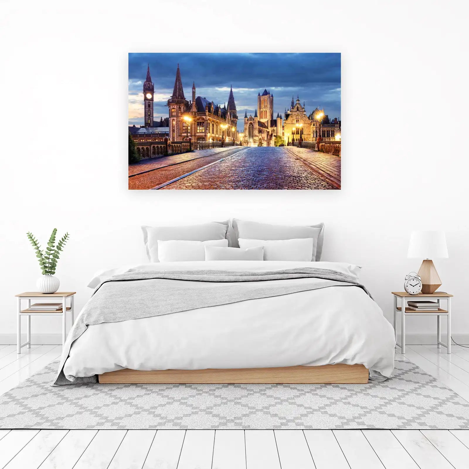 Historic Ghent Cityscape Wall Art
