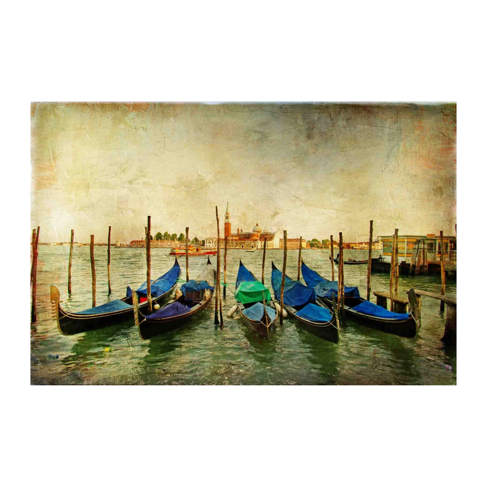 Venetian Gondolas & Bell Tower Wall Art
