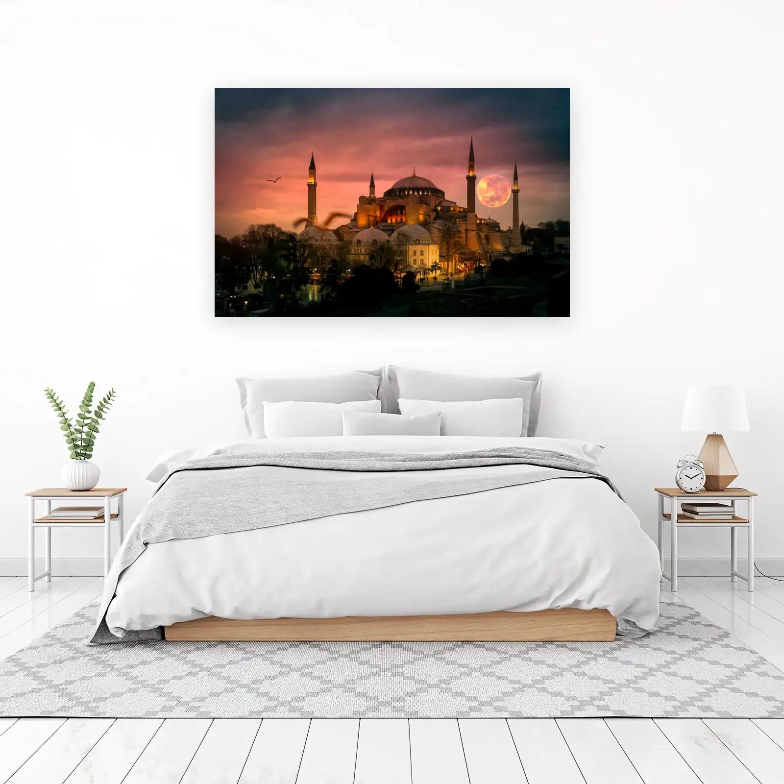Hagia Sophia Dusk Moon Wall Art
