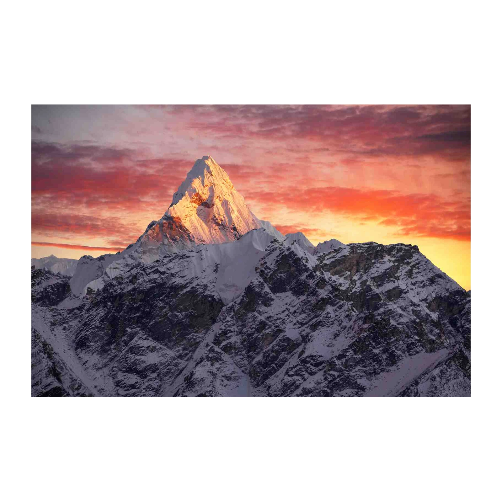 Majestic Mountain Sunset Wall Art