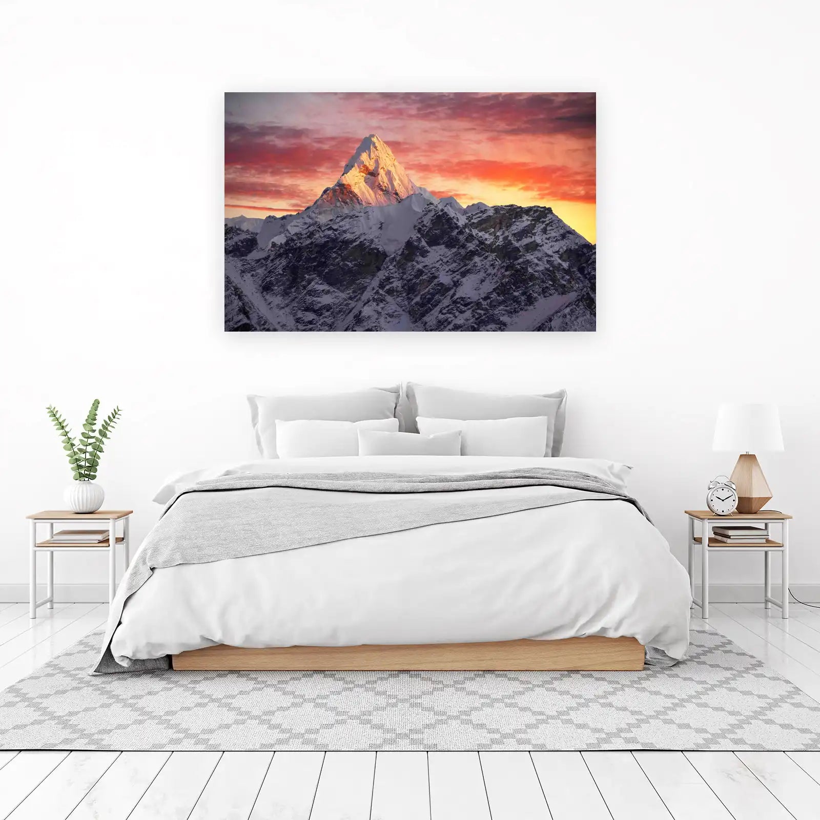 Majestic Mountain Sunset Wall Art