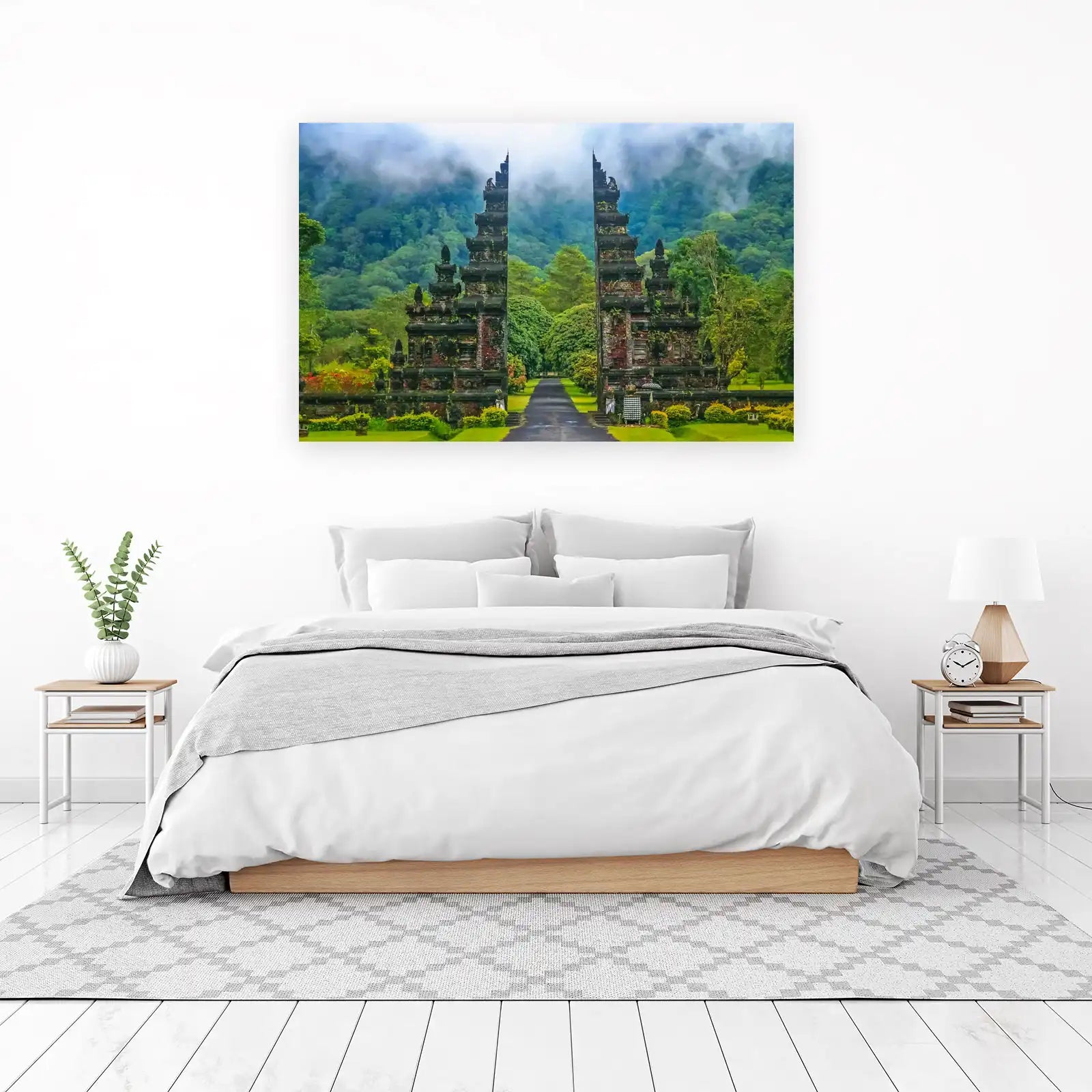 Bali Gates Tropical Jungle Landscape Wall Art