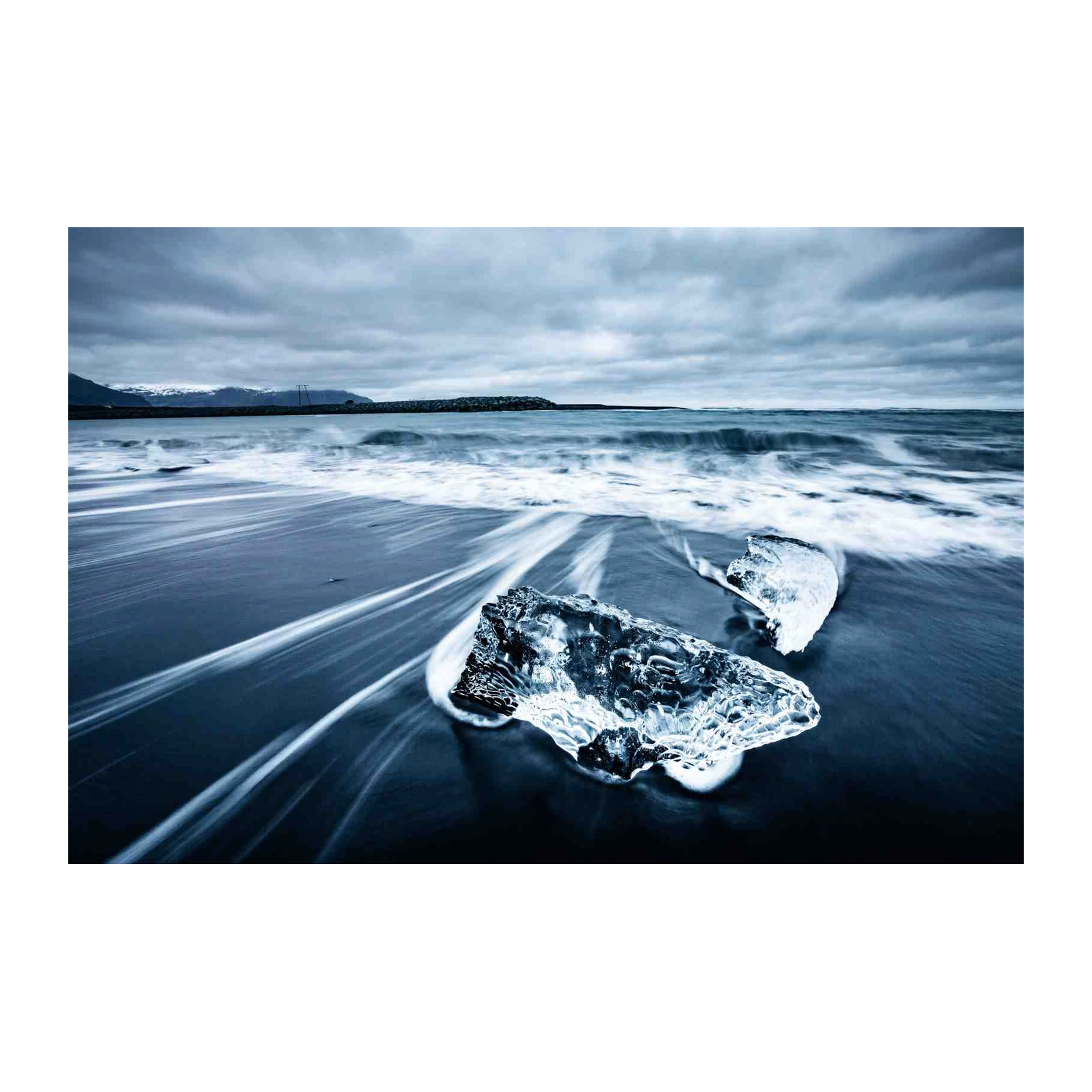 Arctic Ice Beach Landscape Wall Art