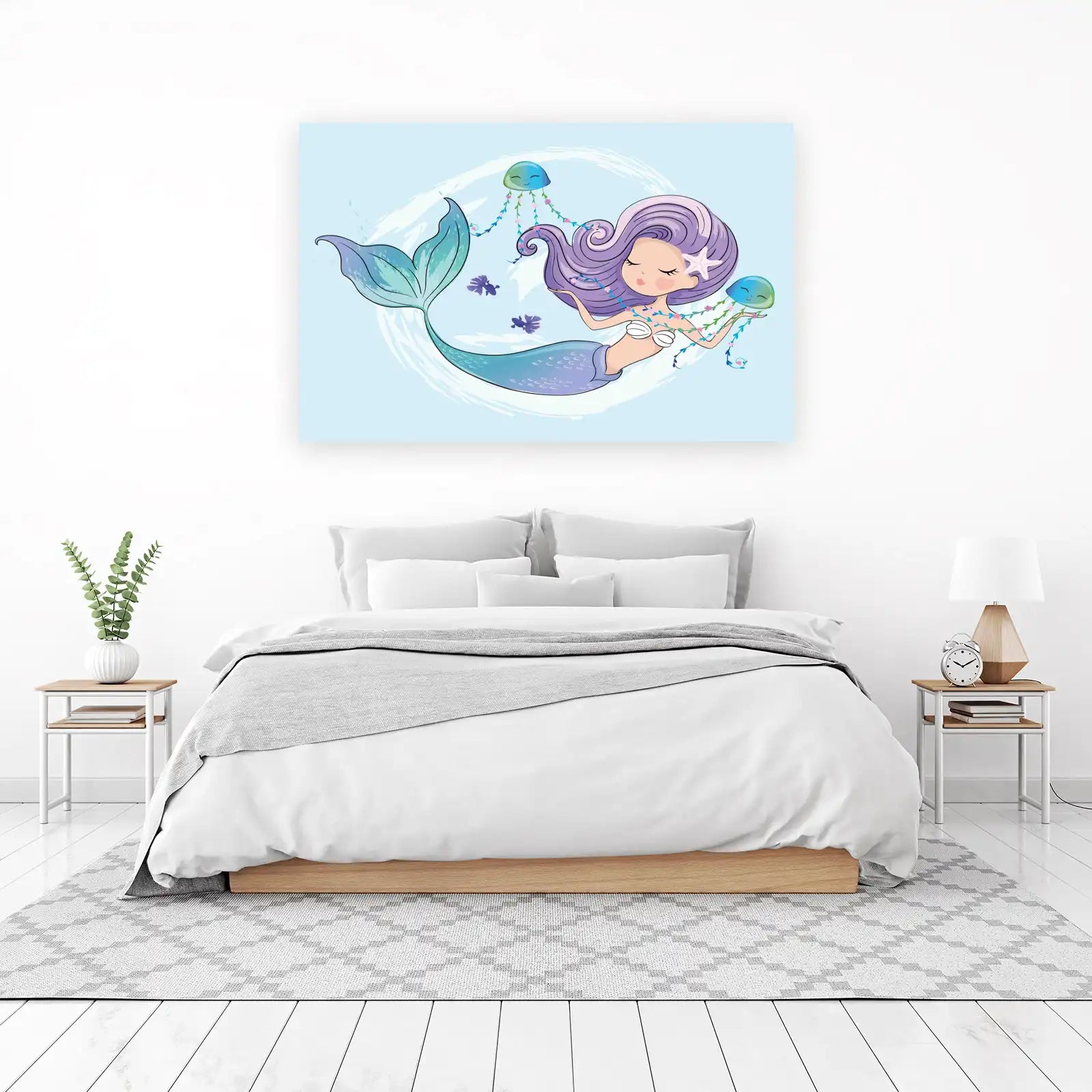 Enchanting Mermaid & Jellyfish Wall Art