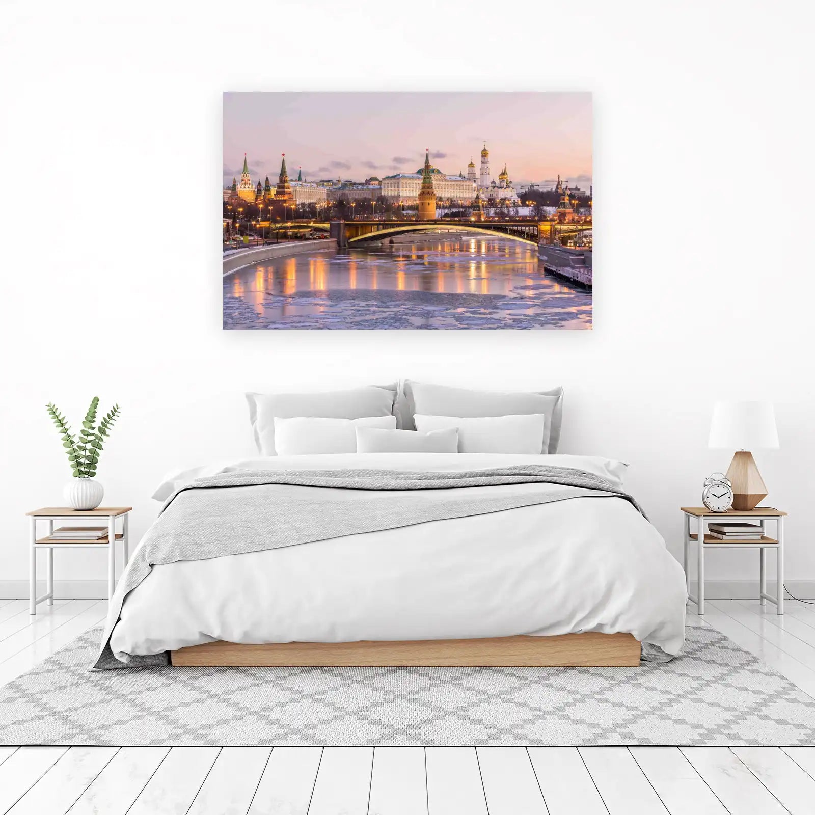 Moscow Kremlin Winter Bridge Wall Art