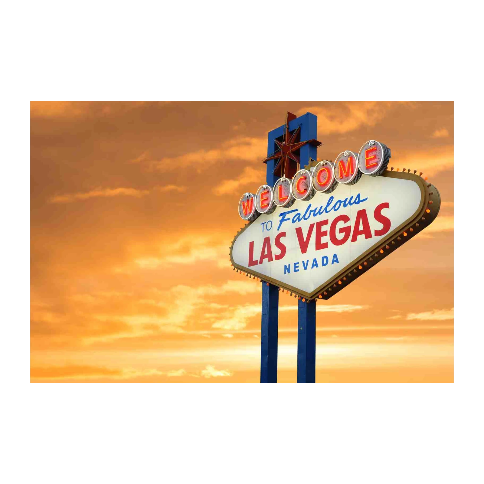 Welcome to Las Vegas Iconic Sign Wall Art