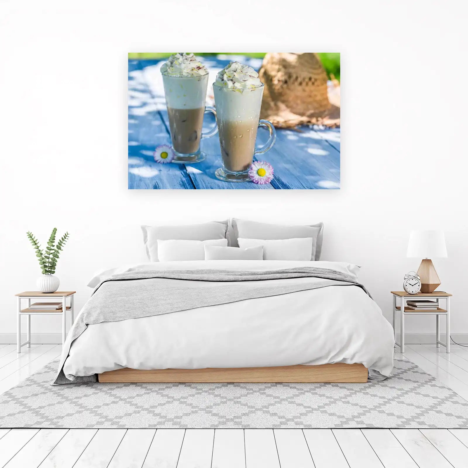 Iced Coffee Bliss Beach Hat Wall Art
