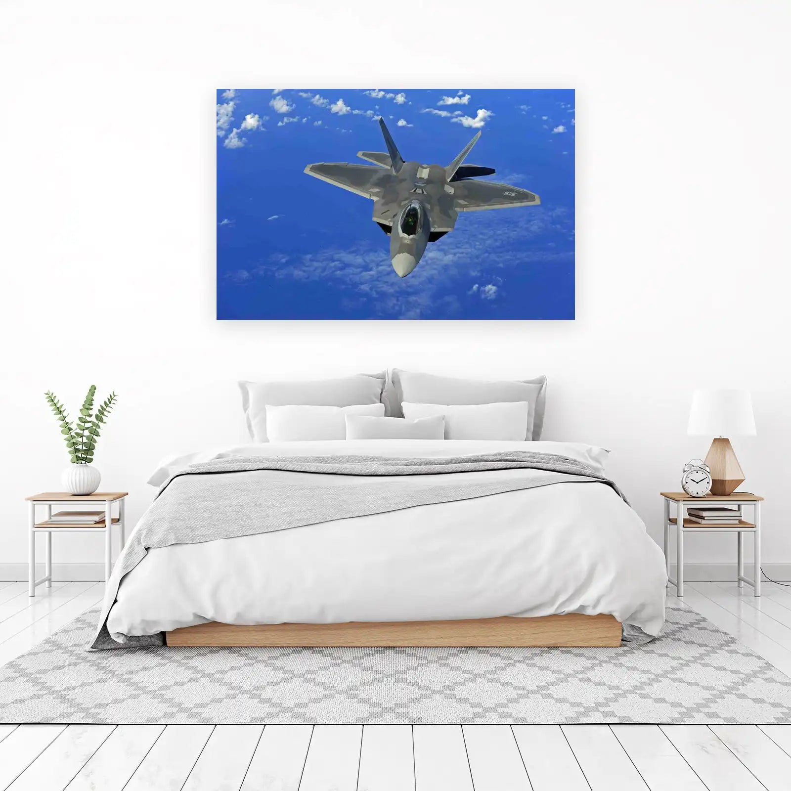F-22 Raptor Stealth Fighter Jet Wall Art