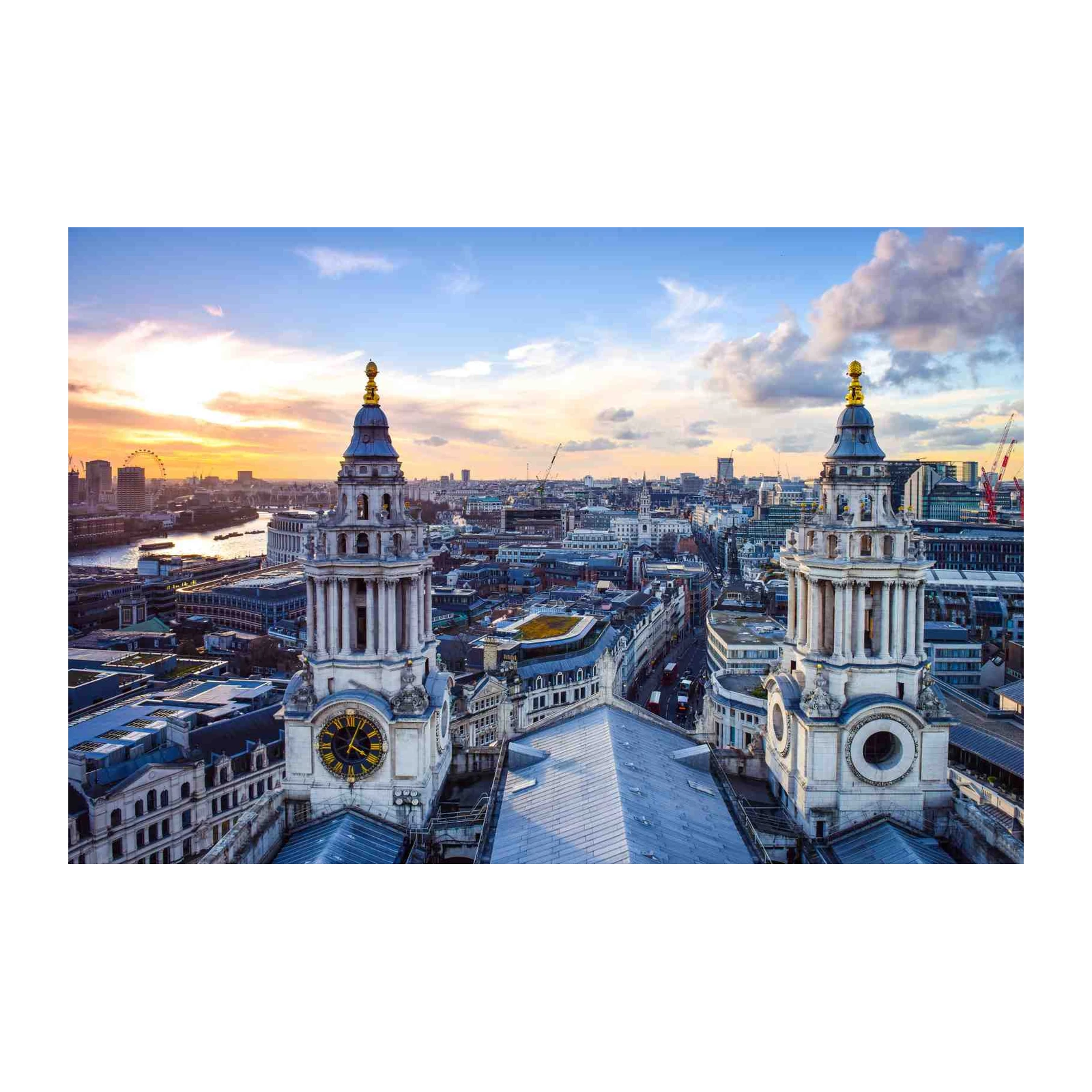 London Skyline Clock Tower Wall Art