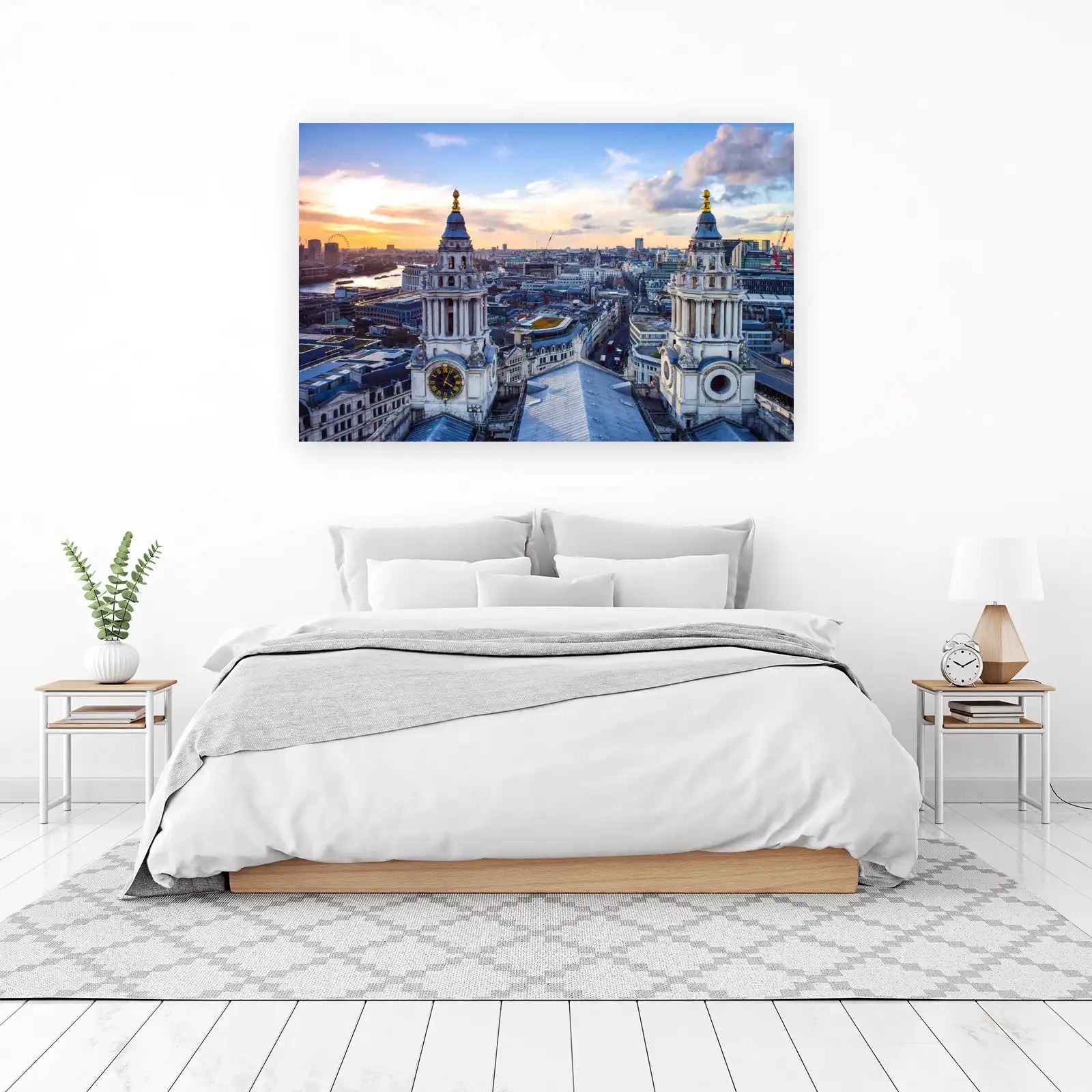 London Skyline Clock Tower Wall Art