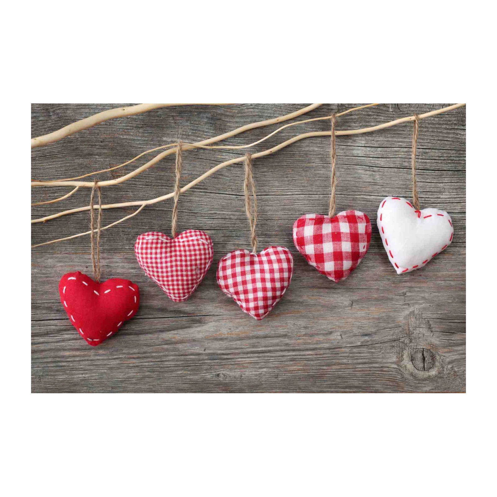 Rustic Charm Heart Decorations Wall Art