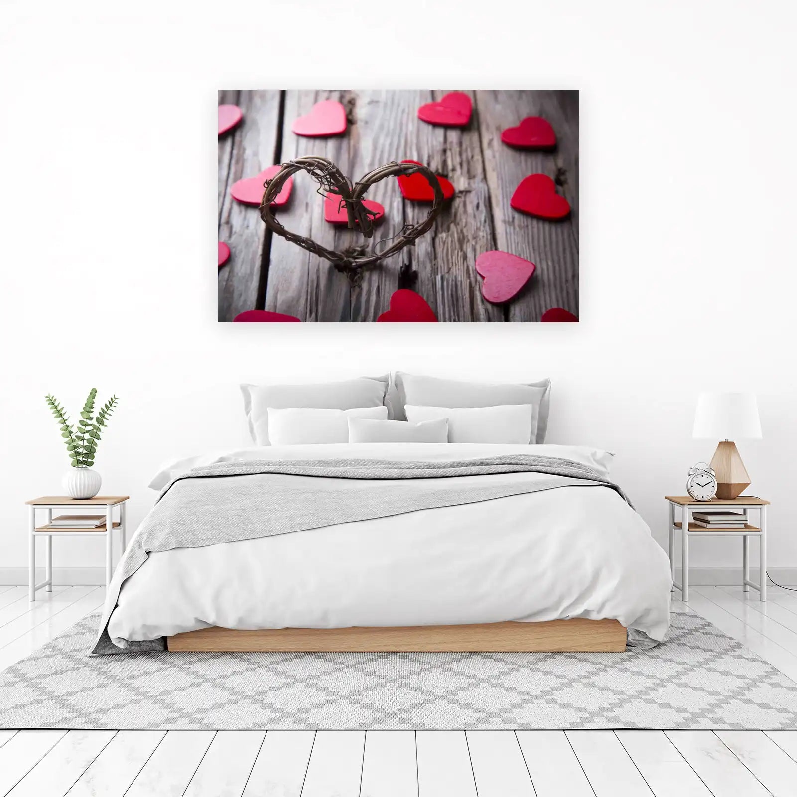 Rustic Heart Garland & Hearts Wall Art