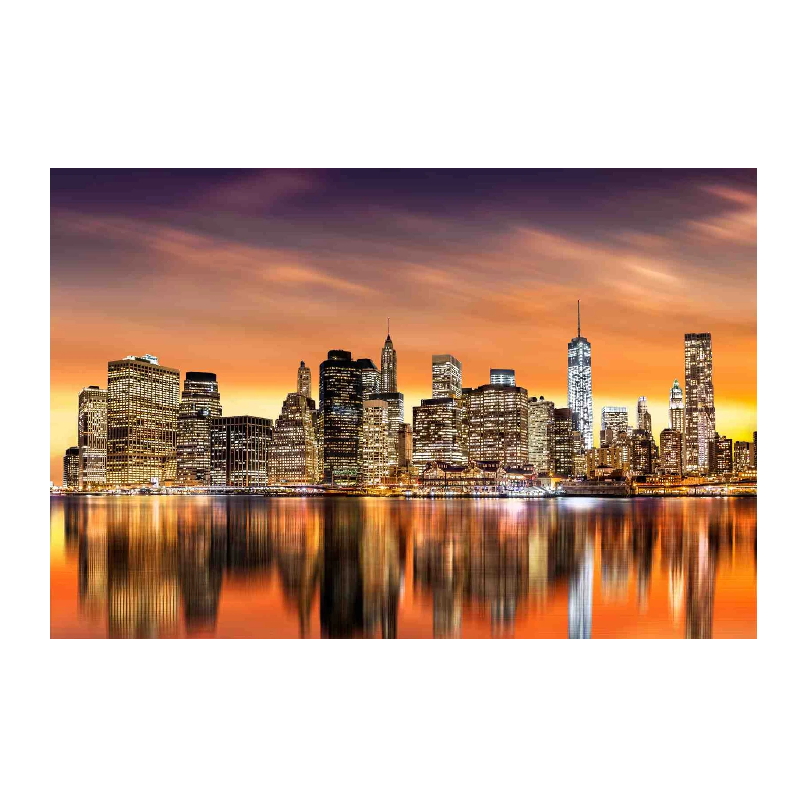 NYC Skyline Sunset Cityscape Wall Art