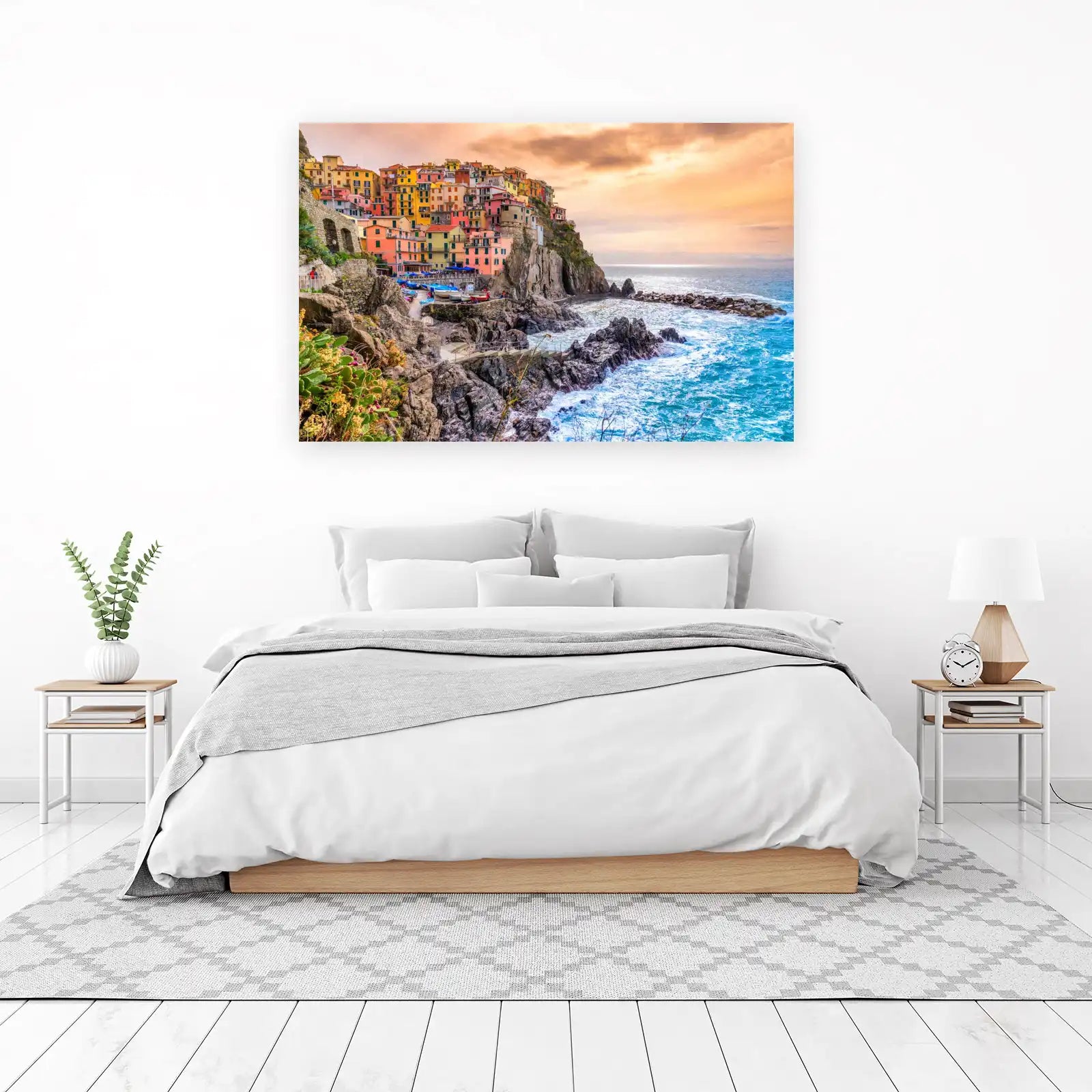 Cinque Terre Village Seascape Wall Art