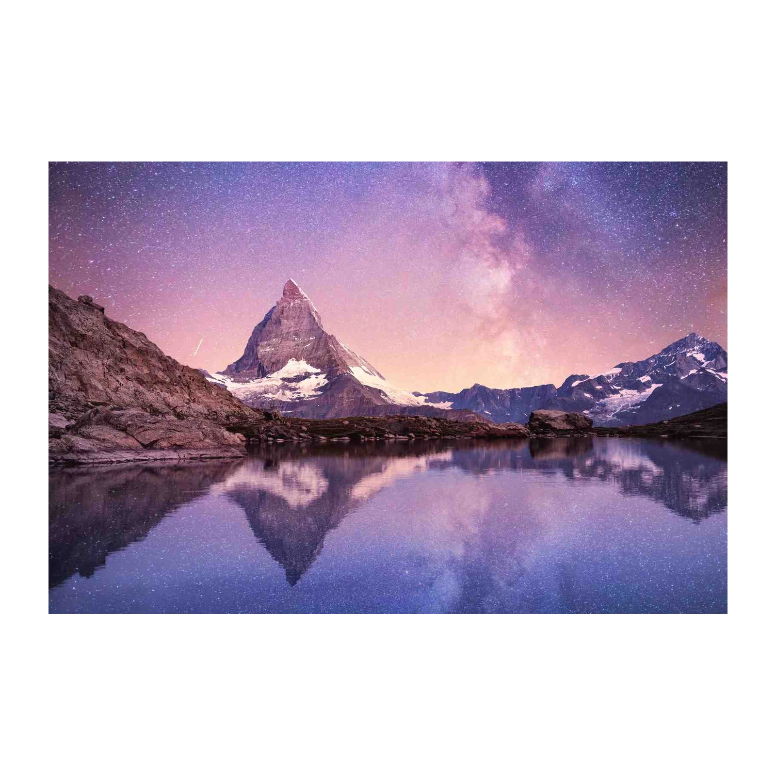 Milky Way Mountain Lake Wall Art