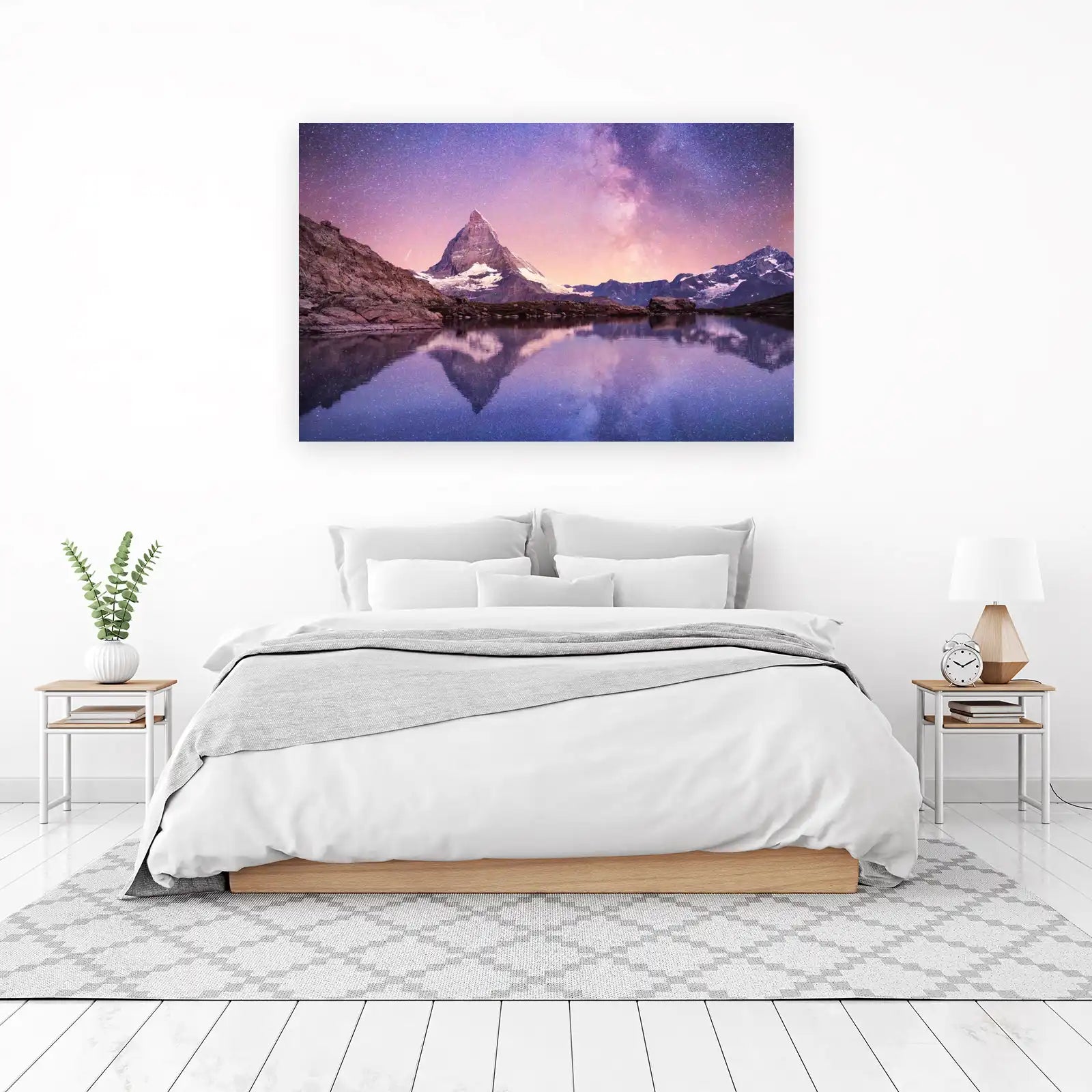 Milky Way Mountain Lake Wall Art