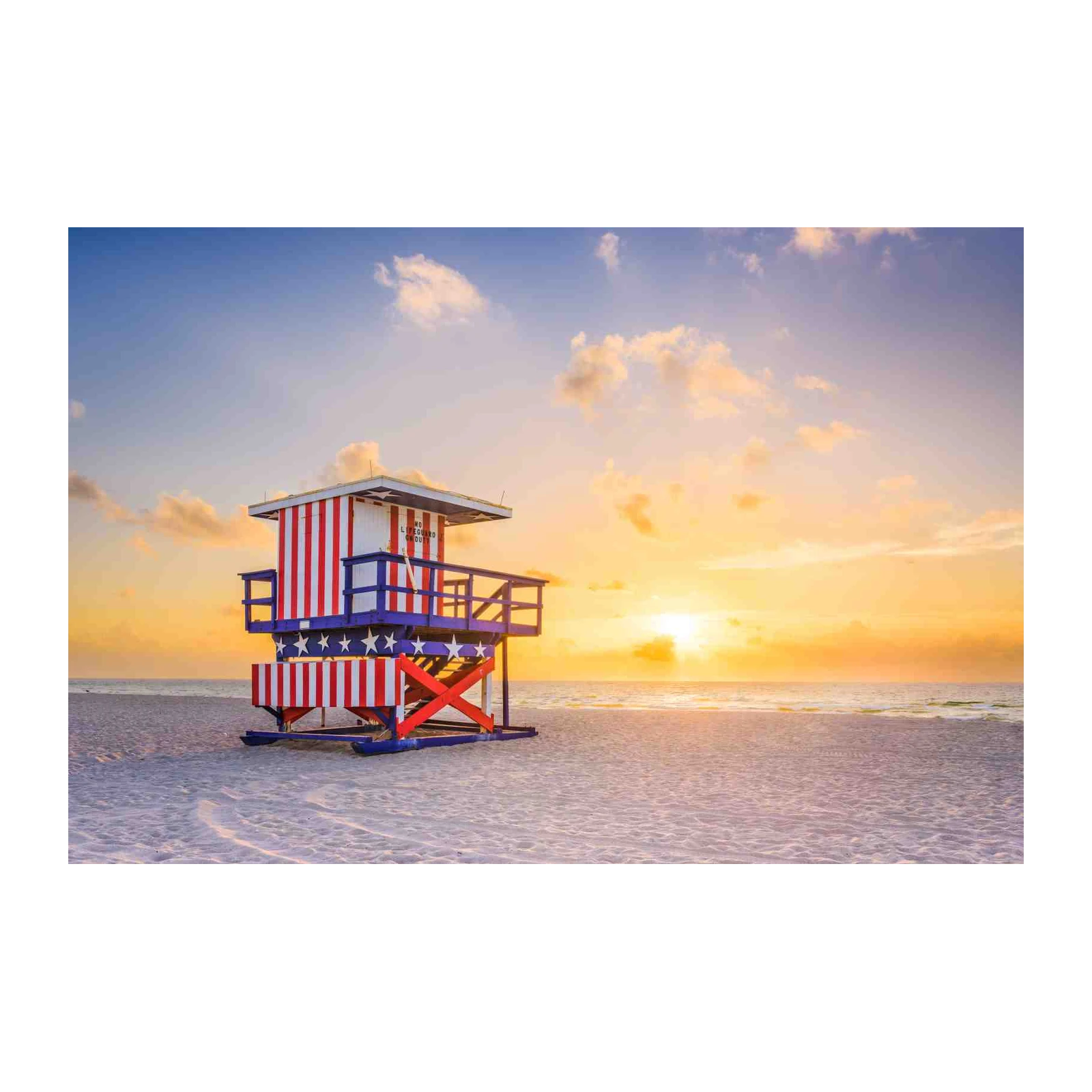 Iconic Beach Lifeguard Stand Wall Art