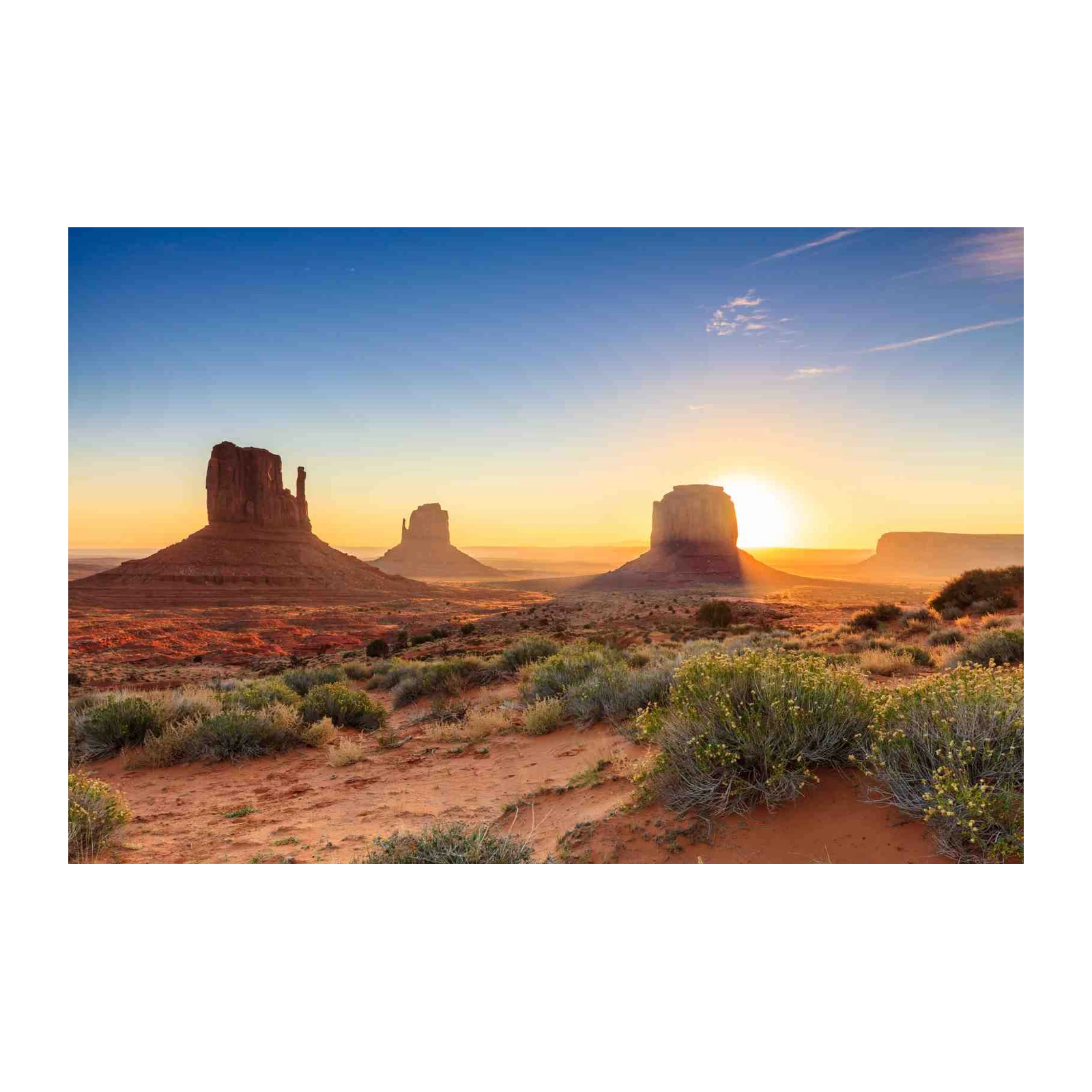 Monument Valley Sunrise Landscape Wall Art