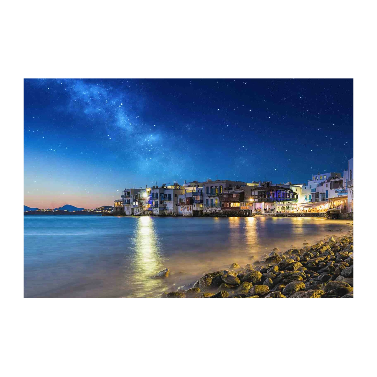Mykonos Waterfront Dream Wall Art