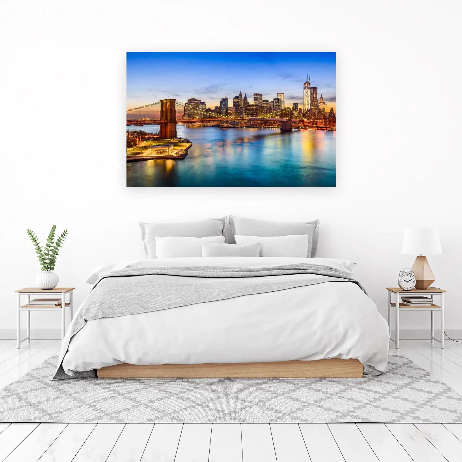 New York City Skyline Brooklyn Bridge Wall Art