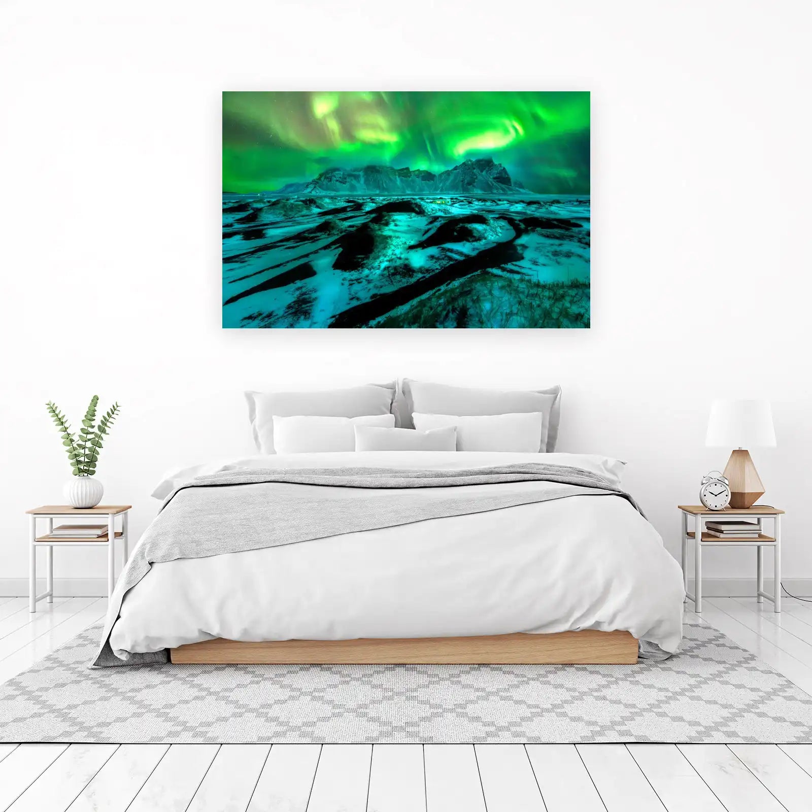 Northern Lights Iceland Landscape Wall Art
