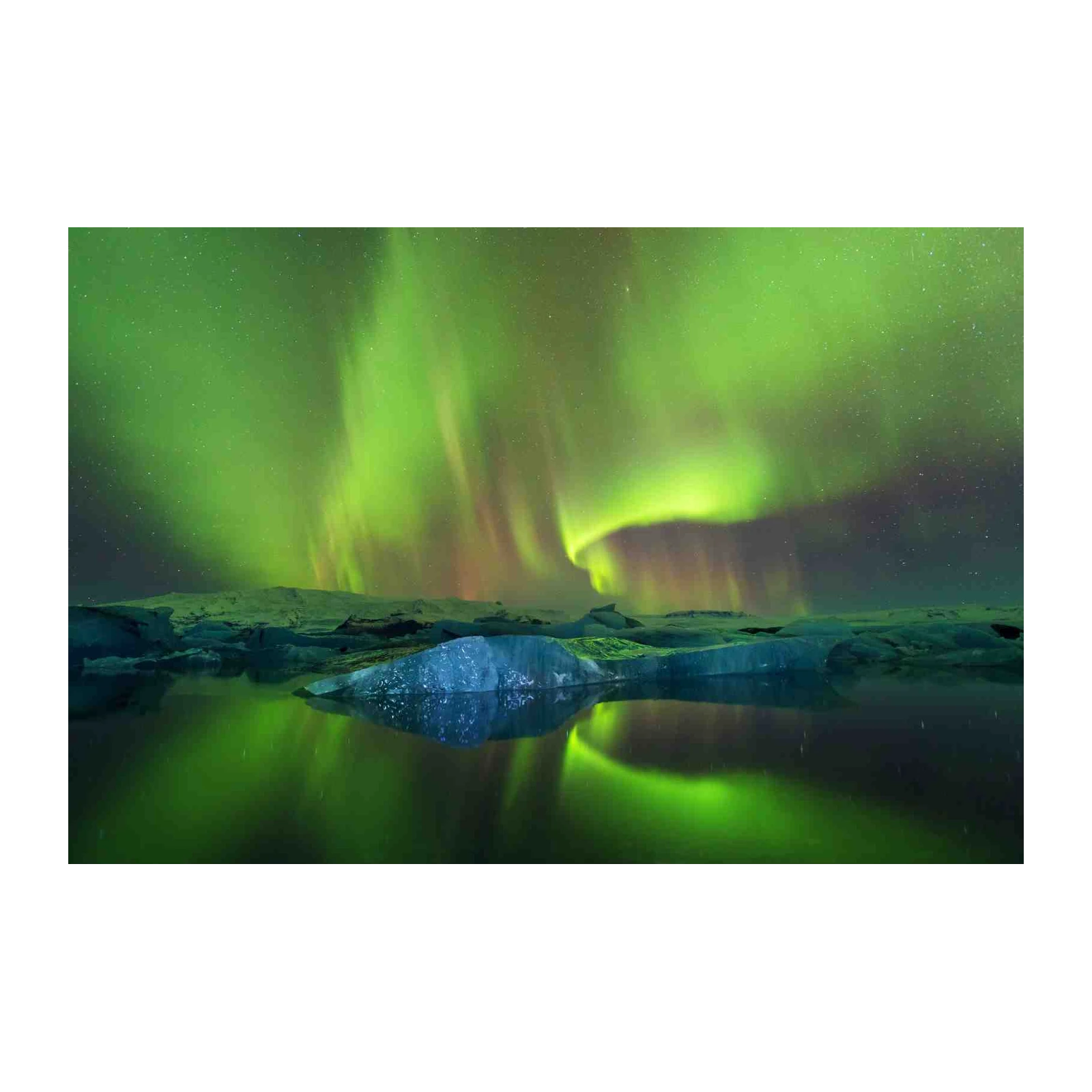 Enchanting Aurora Borealis Iceland Wall Art