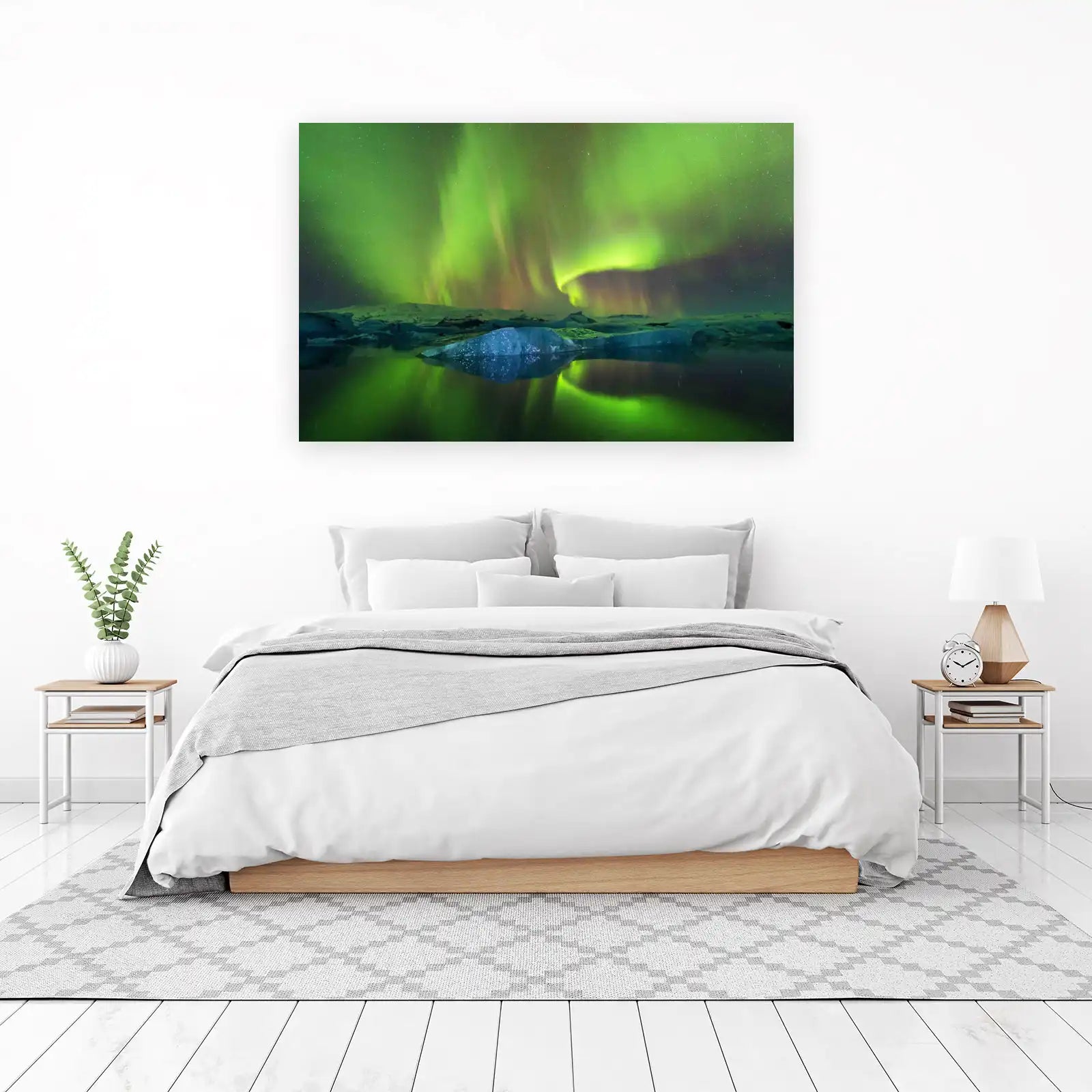 Enchanting Aurora Borealis Iceland Wall Art
