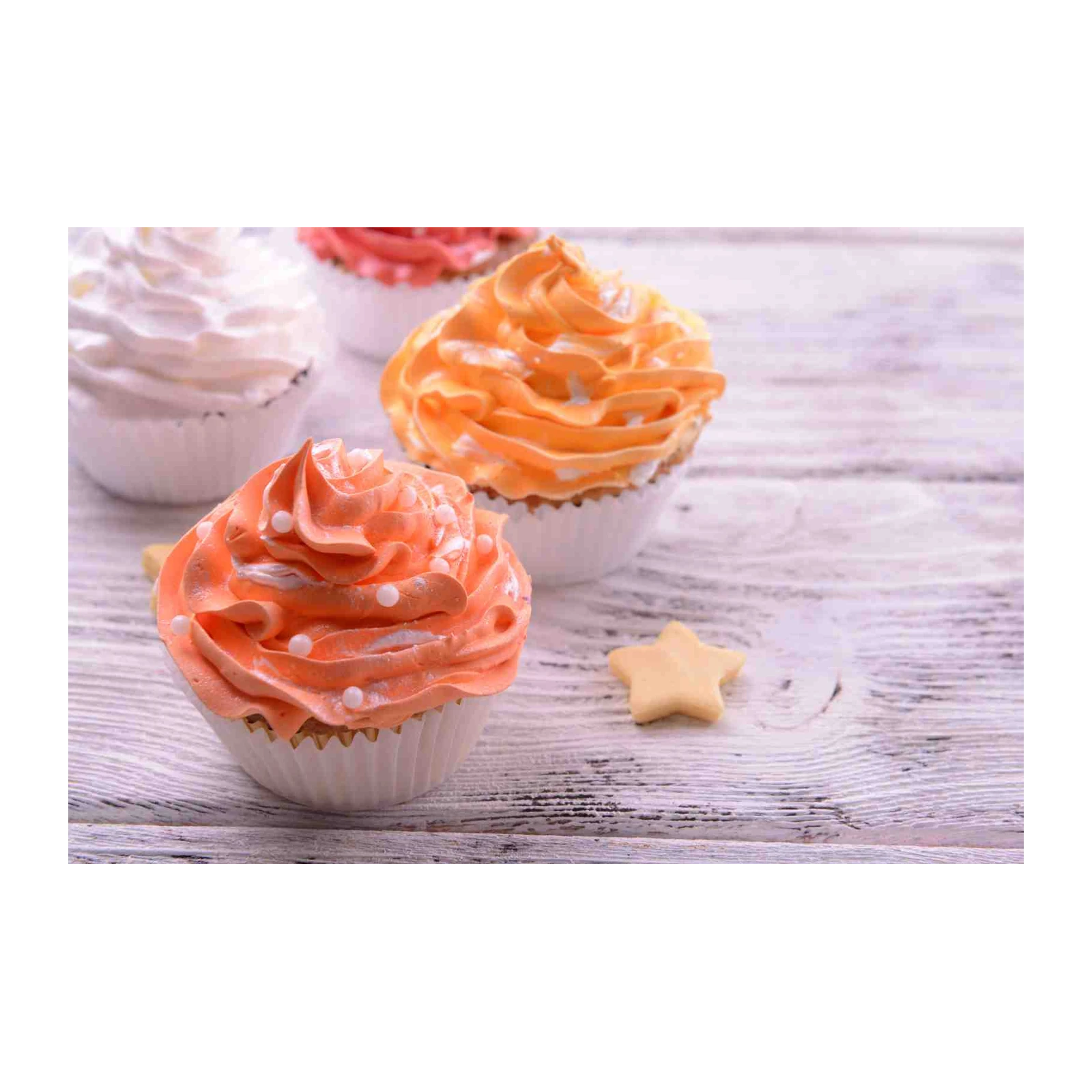 Sweet Delights Orange Cupcake Wall Art