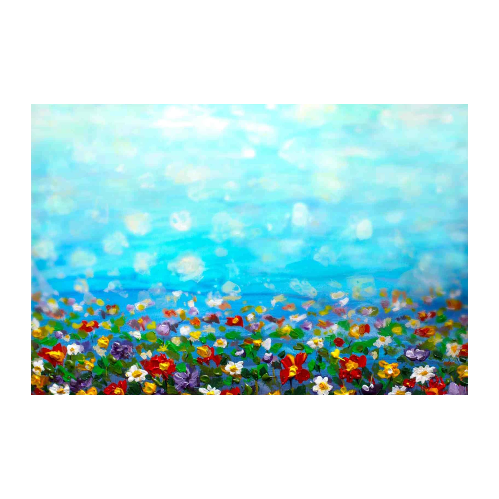 Vibrant Meadow Flower Field Wall Art