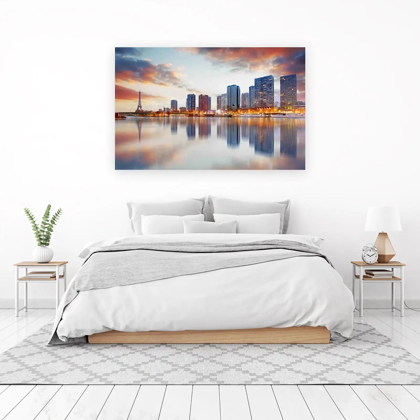 Paris Skyline Reflection Wall Art