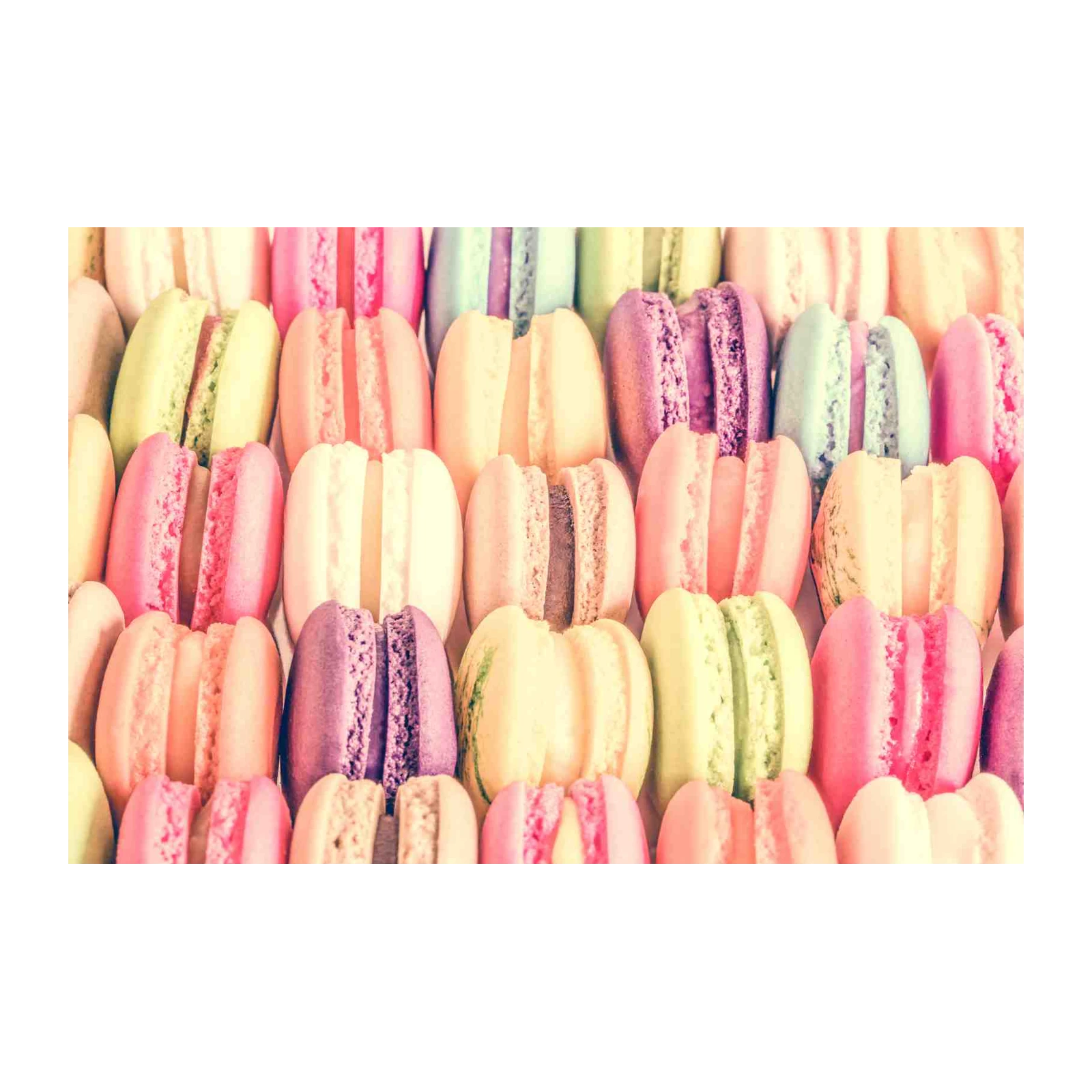 Sweet Pastel Macaron Delight Wall Art