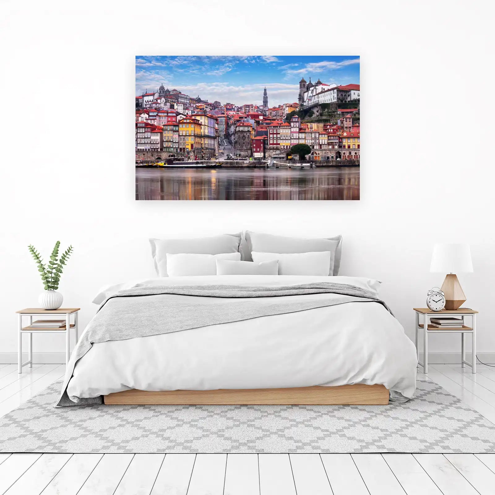 Vibrant Porto Skyline Wall Art