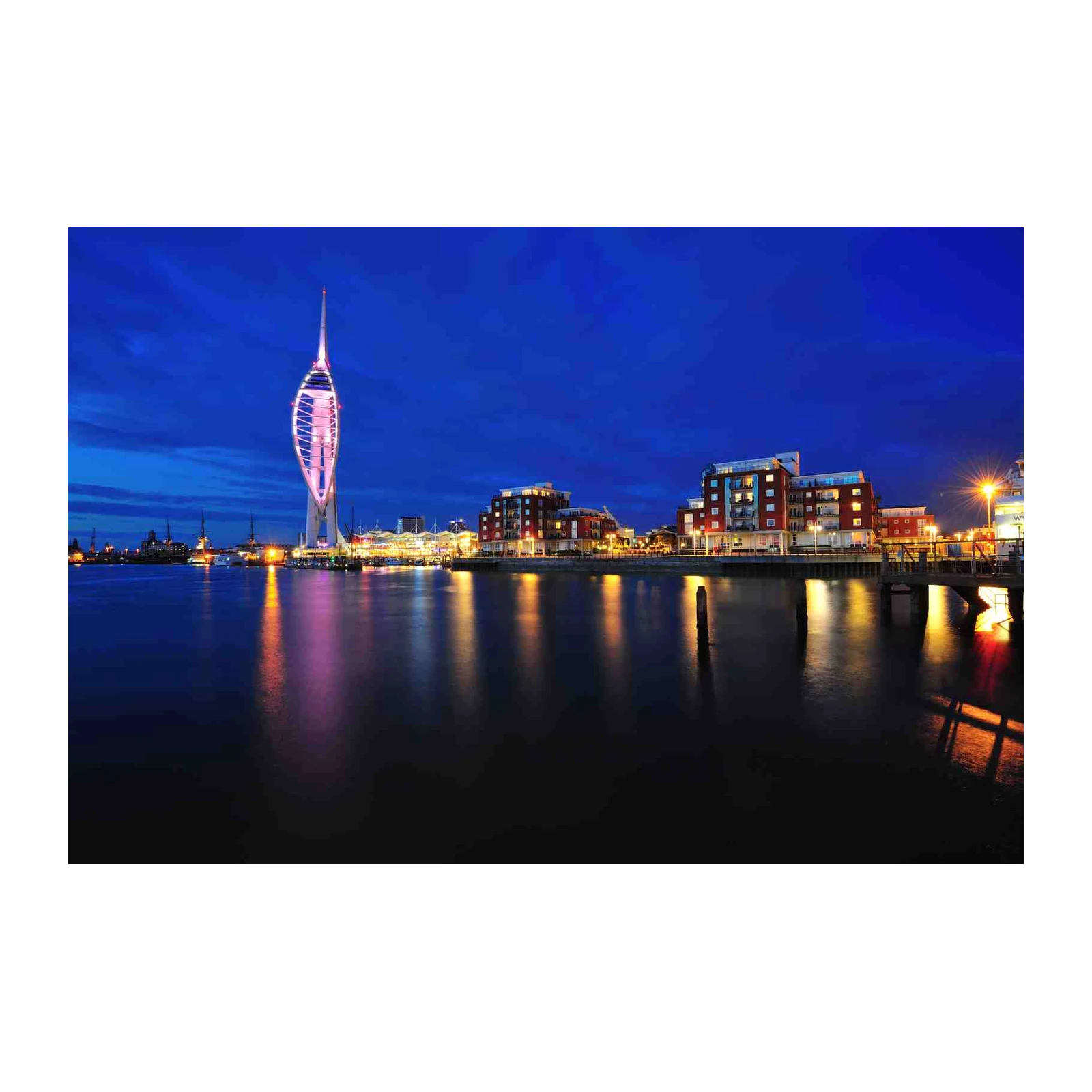 Portsmouth Spinnaker Tower Night View Wall Art