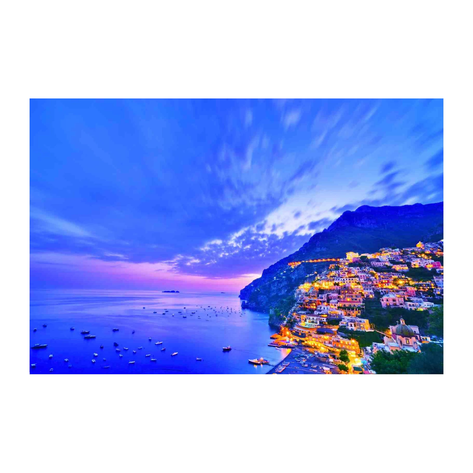 Positano Sunset Italian Coast Wall Art
