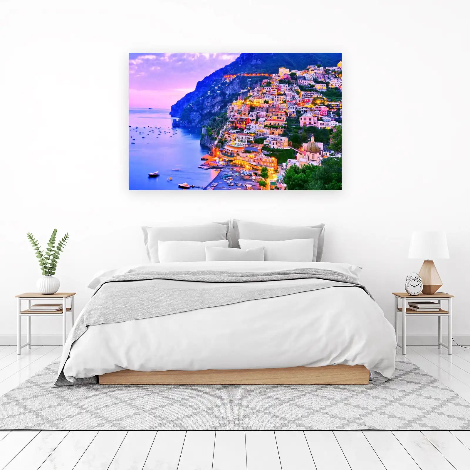 Positano Amalfi Coast Sunset Wall Art