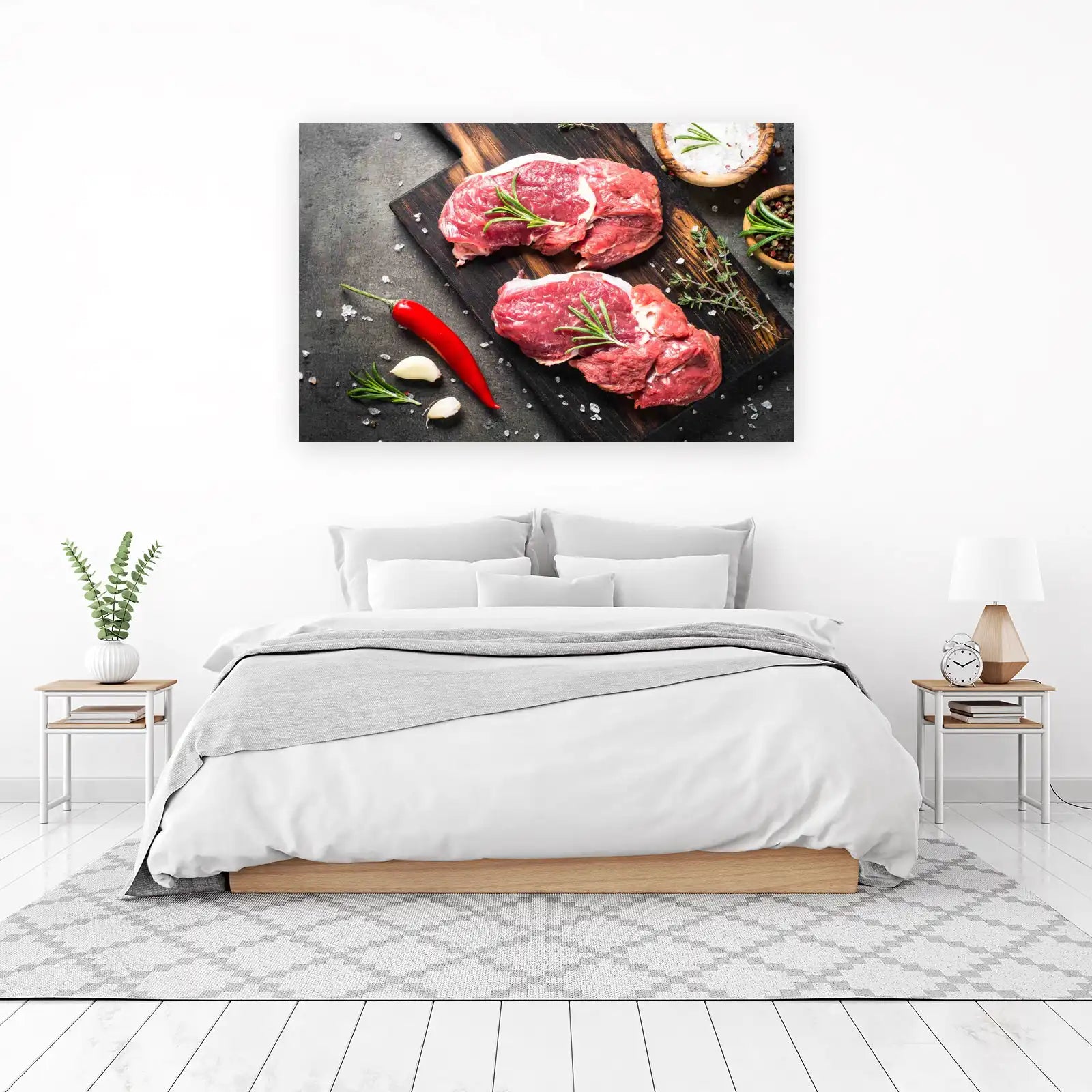 Raw Meat & Spice Gourmet Food Wall Art