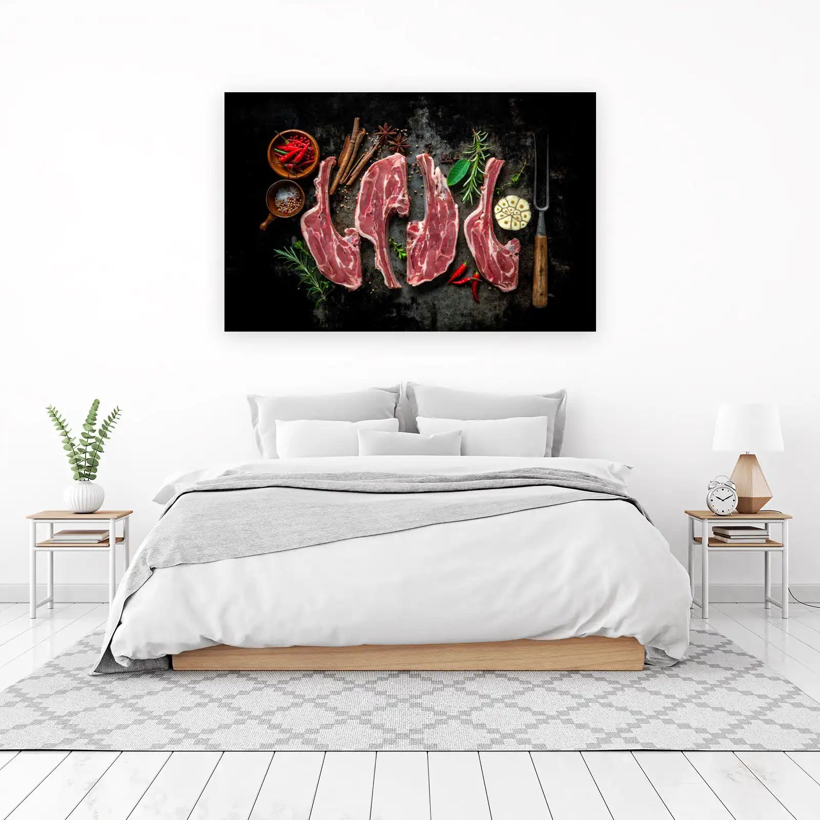 Gourmet Lamb Chops Still Life Wall Art