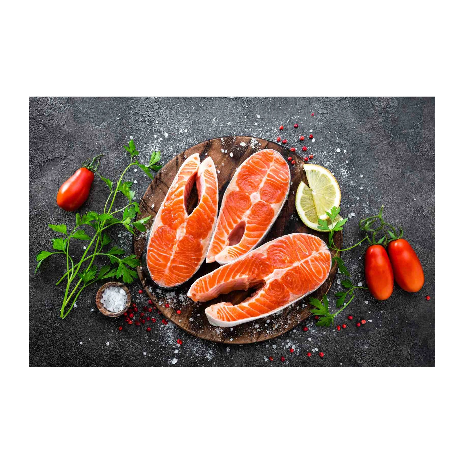 Fresh Salmon Steak Food Photography Wall Art