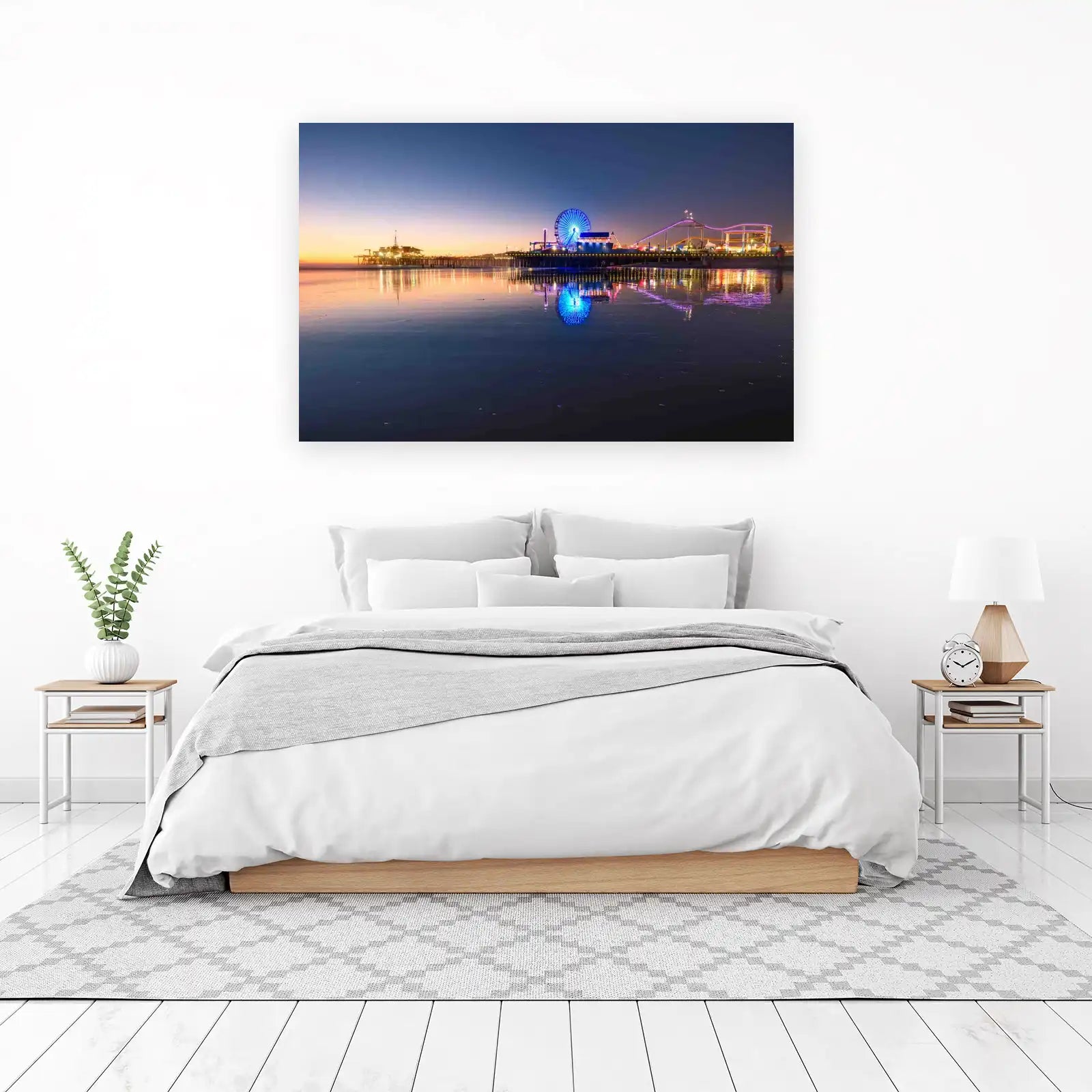 Santa Monica Pier Amusement Park Wall Art