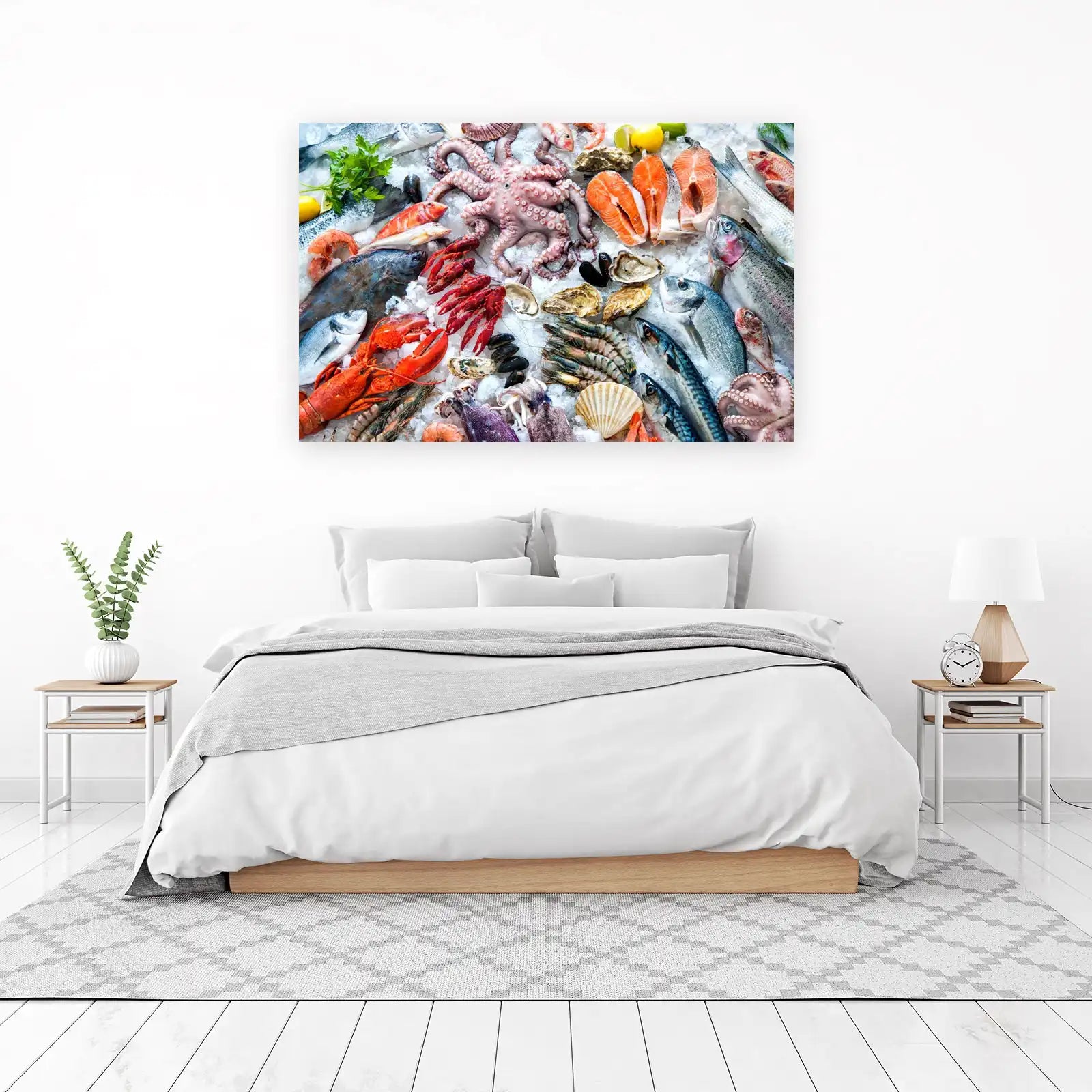 Vibrant Seafood Assortment Wall Art