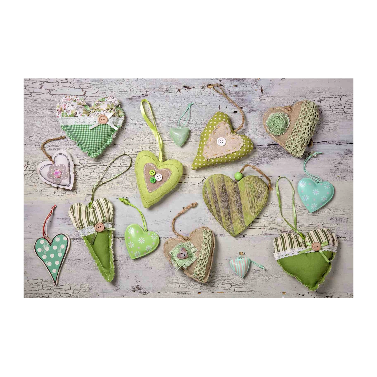 Charming Handmade Hearts Collection Wall Art