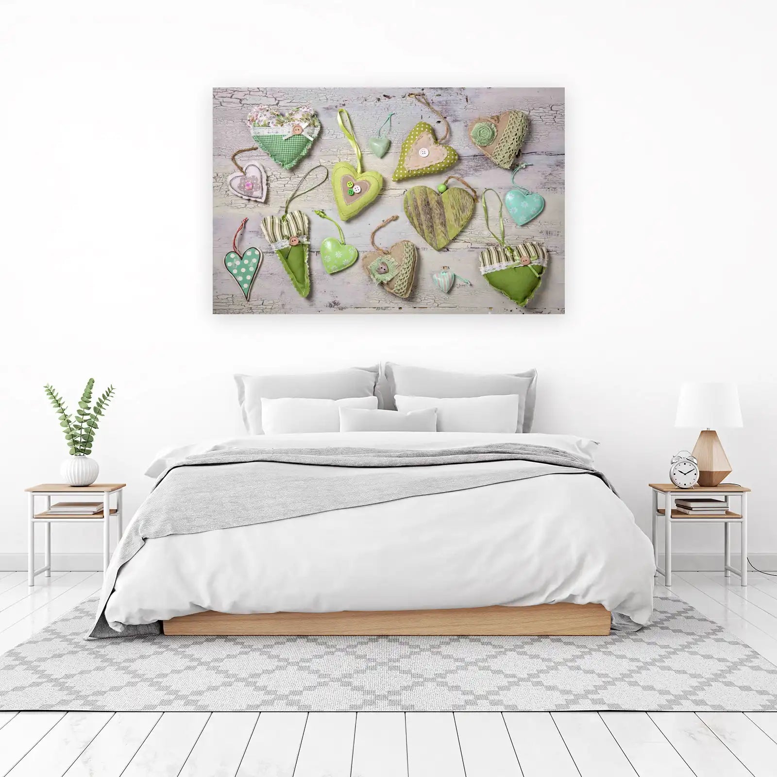 Charming Handmade Hearts Collection Wall Art