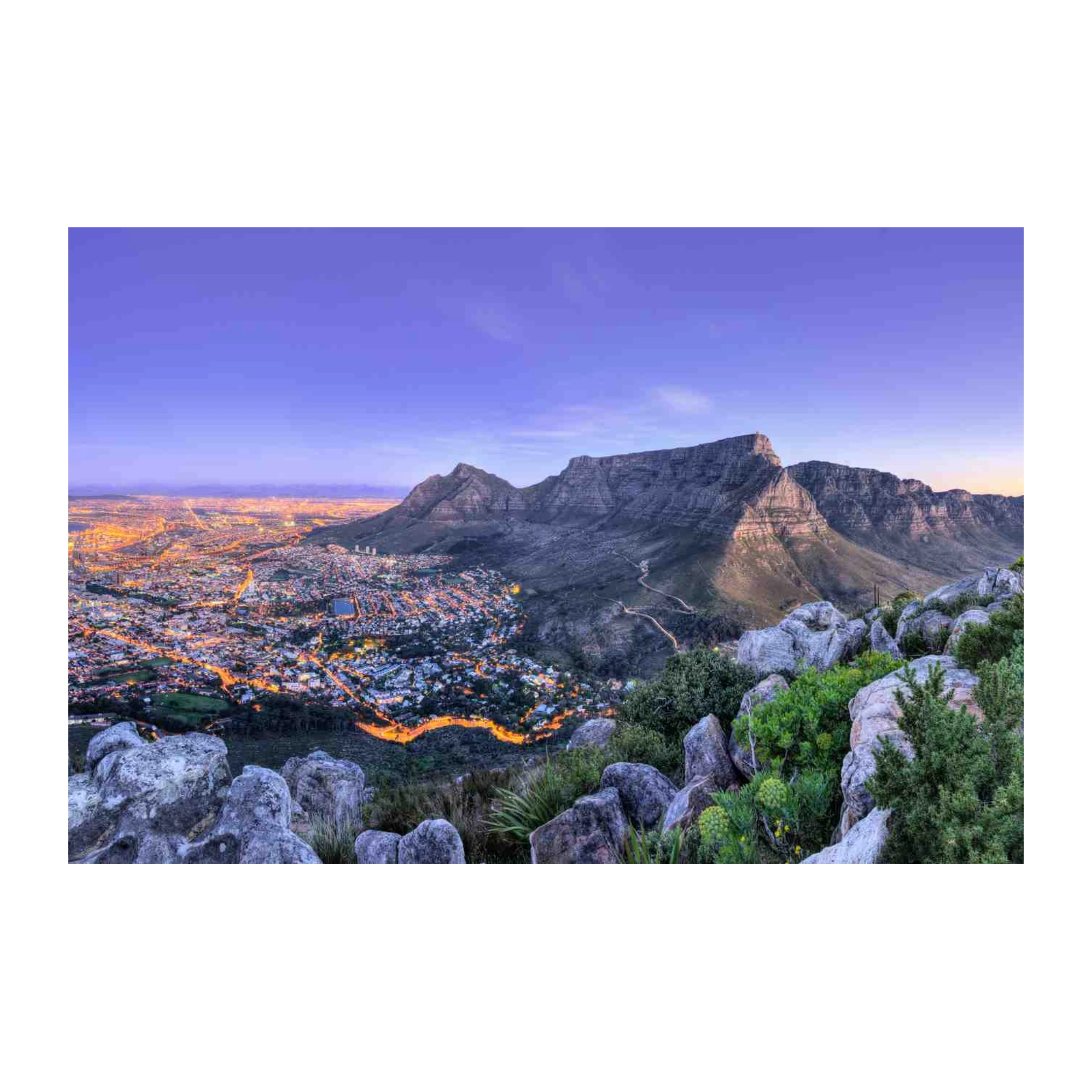 Cape Town Skyline Mountain View Wall Art
