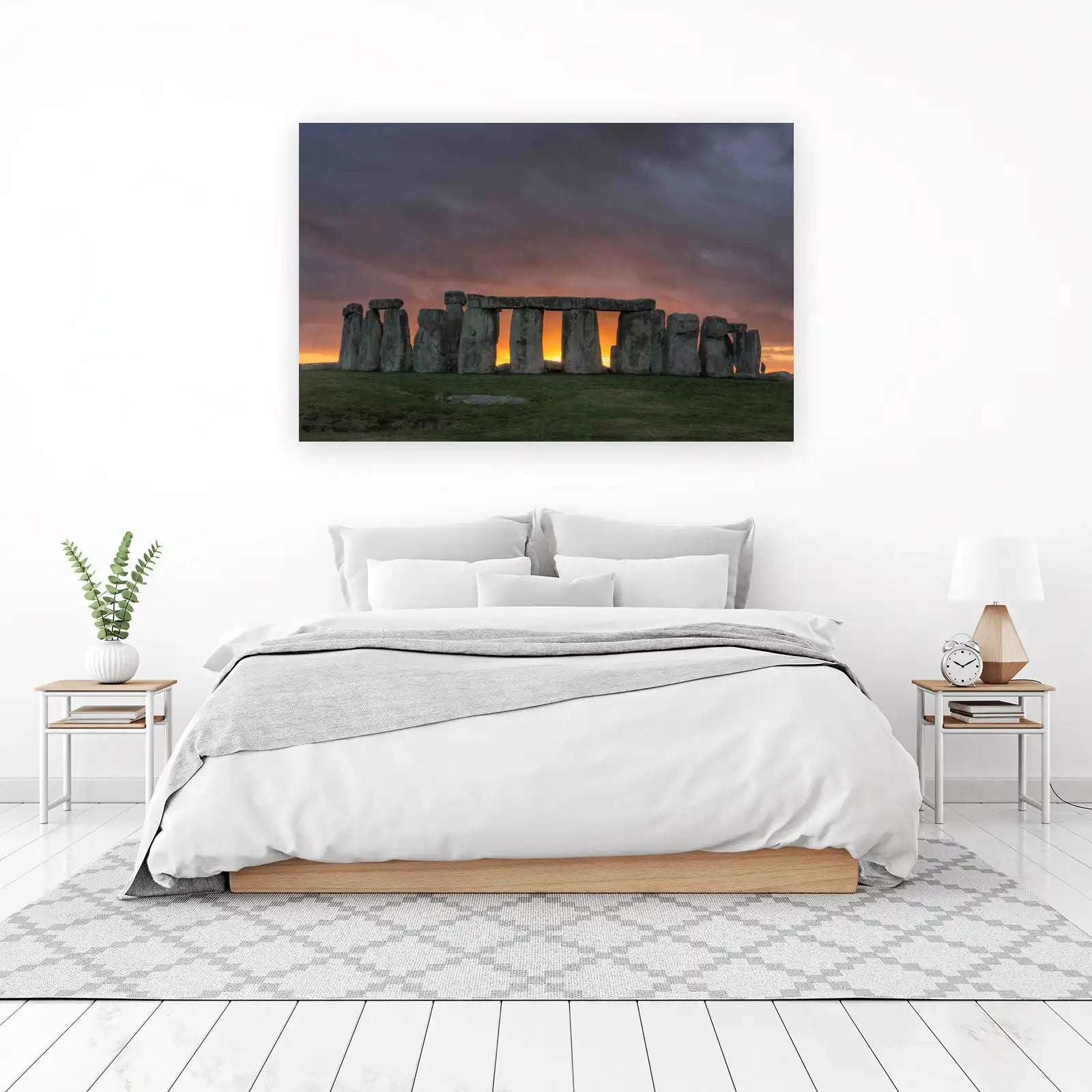 Majestic Stonehenge Sunset Wall Art