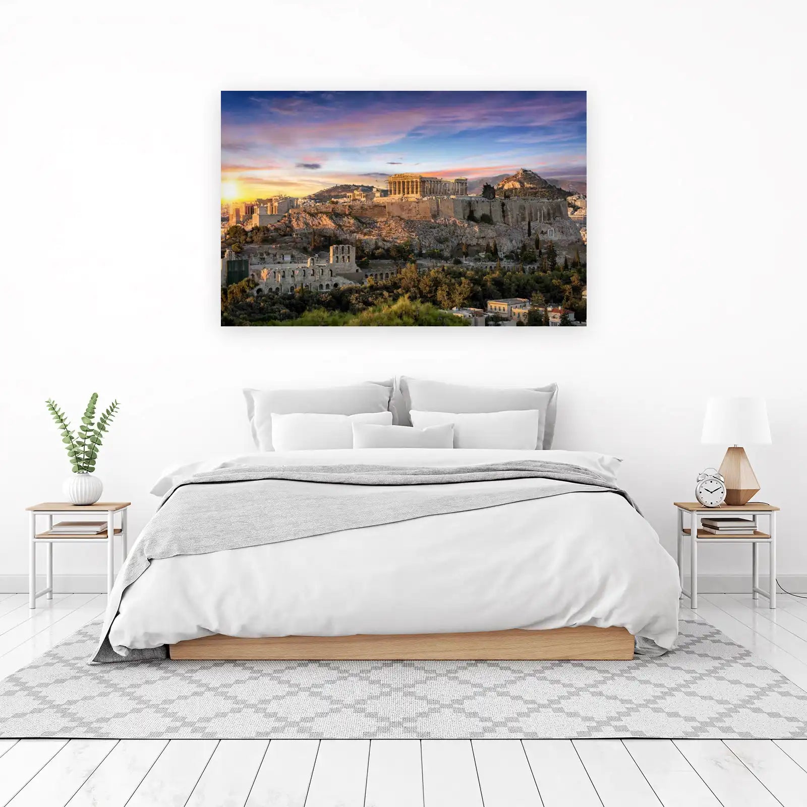 Ancient Athens Parthenon Sunset Wall Art