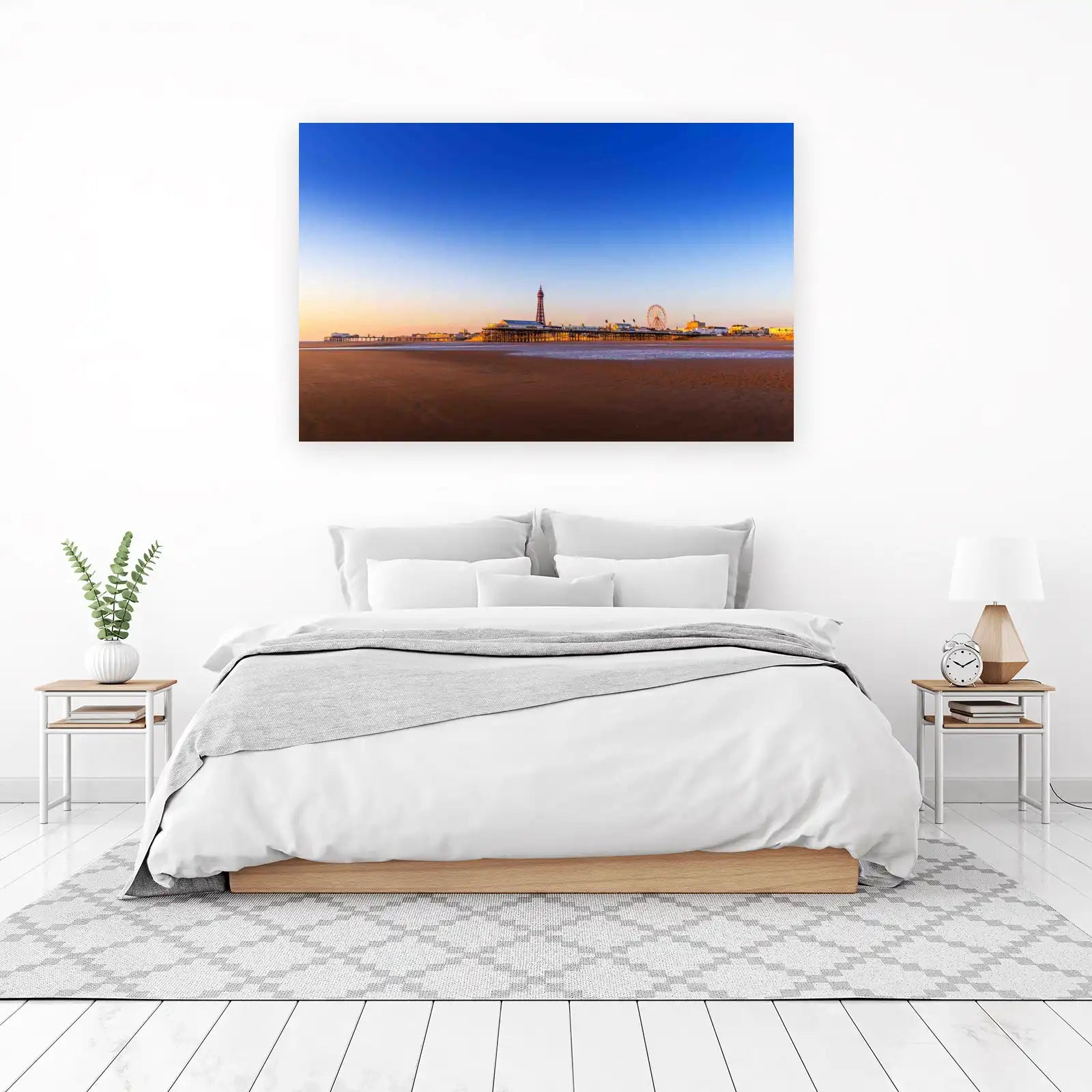 Blackpool Tower Beach Sunset Wall Art